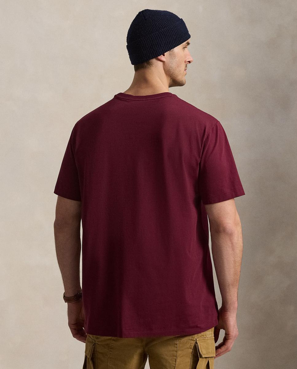 Camiseta de hombre de punto jersey con logotipo Vino clásico - Polo Ralph Lauren - Granate Granate-3