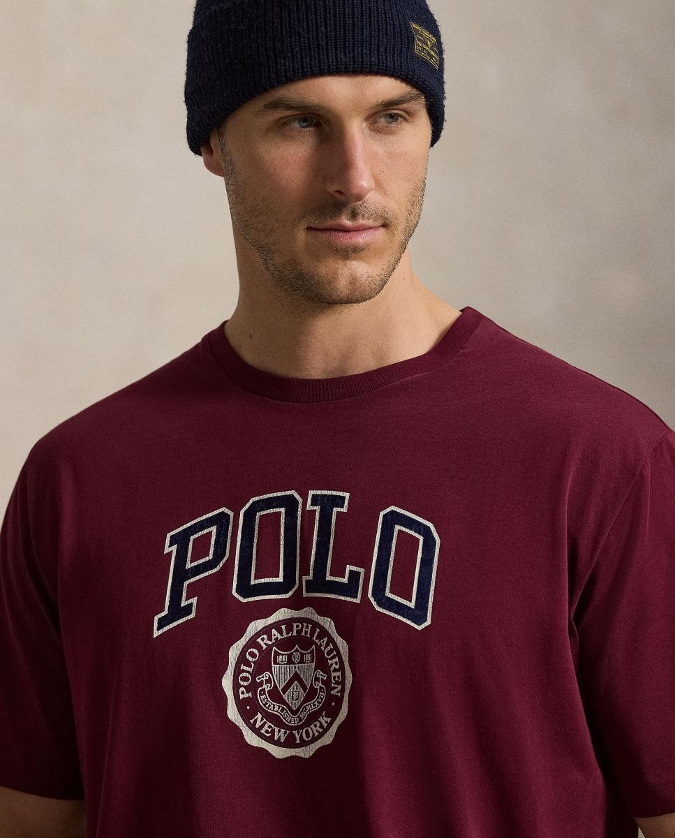 Camiseta de hombre de punto jersey con logotipo Vino clásico - Polo Ralph Lauren - Granate Granate-4