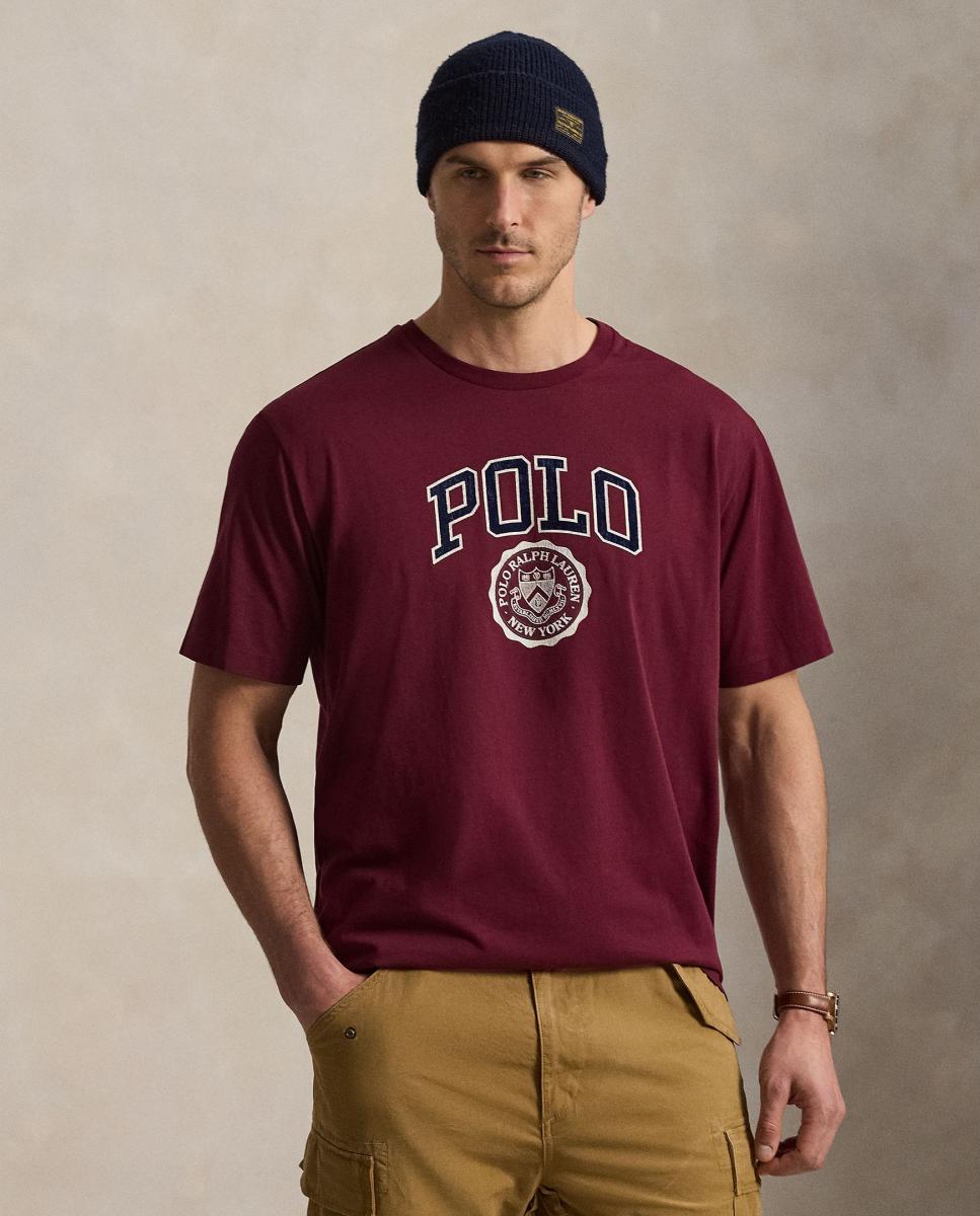 Camiseta de hombre de punto jersey con logotipo Vino clásico - Polo Ralph Lauren - Granate Granate-6
