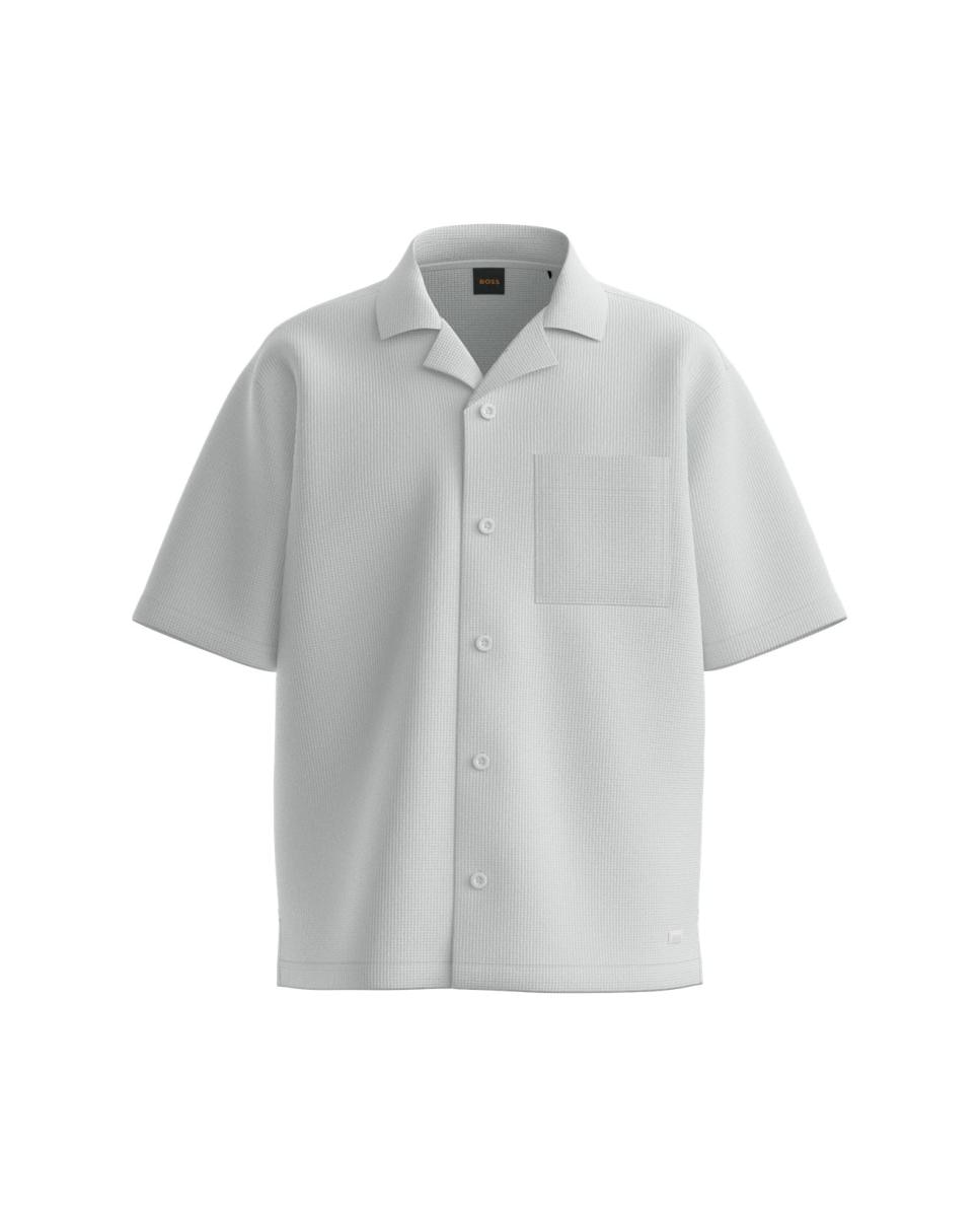 Imagen 1 de Camisa manga corta de hombre tallas grandes. - Boss - Blanco Blanco