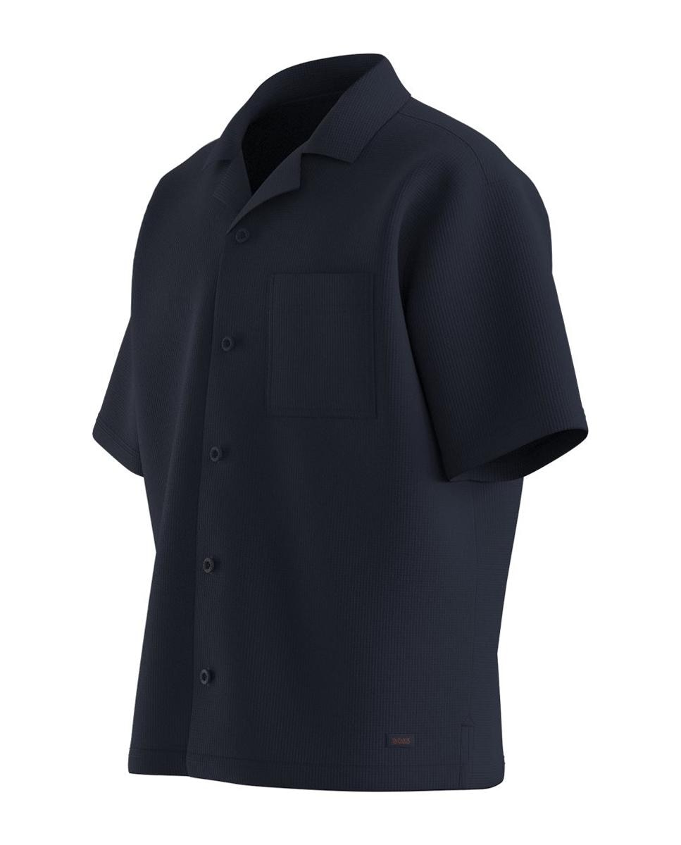 Imagen 3 de Camisa manga corta de hombre tallas grandes. - Boss - Azul Azul