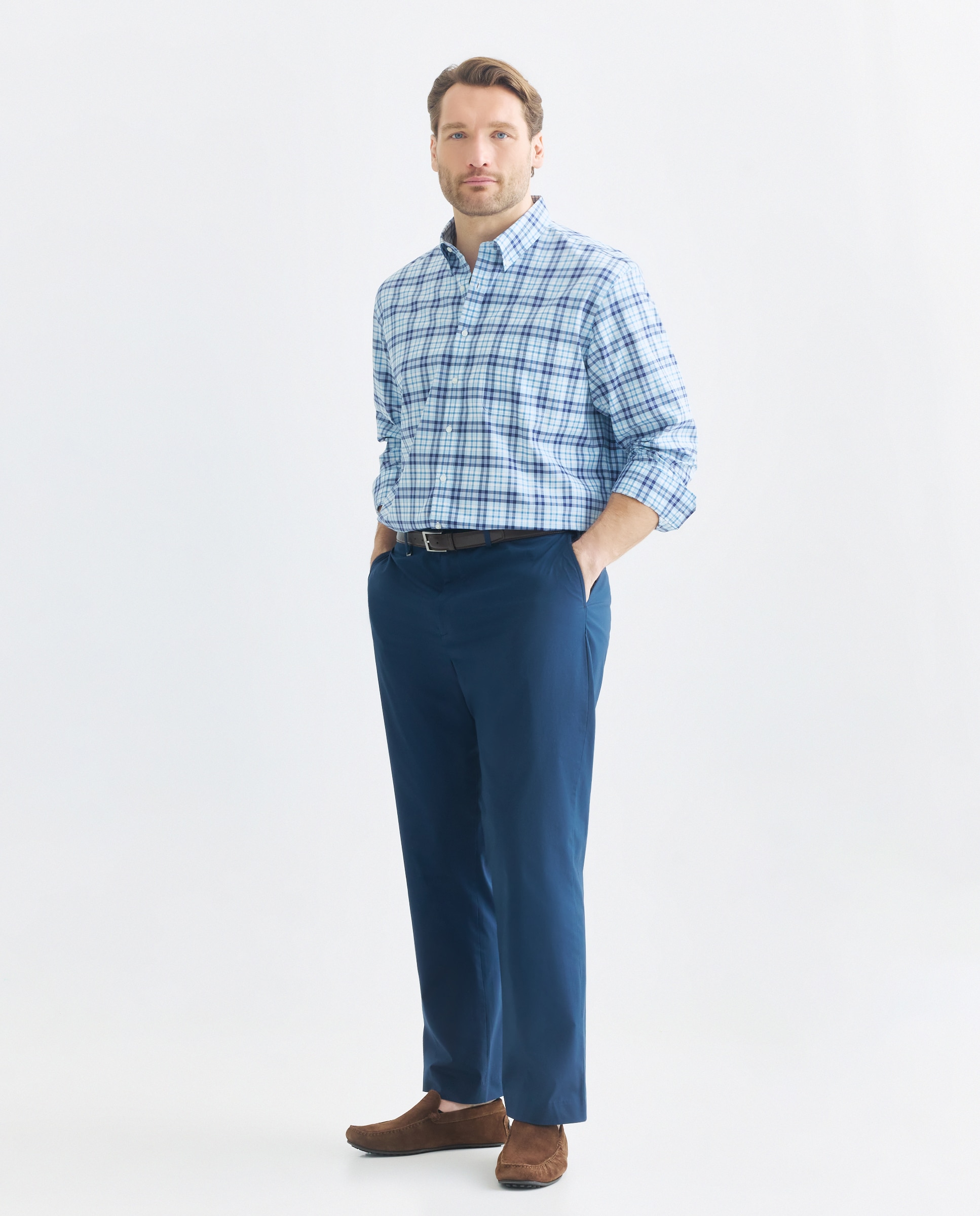 Pantalones de hombre tallas grandes - Rushmore - Azul marino Azul marino-1