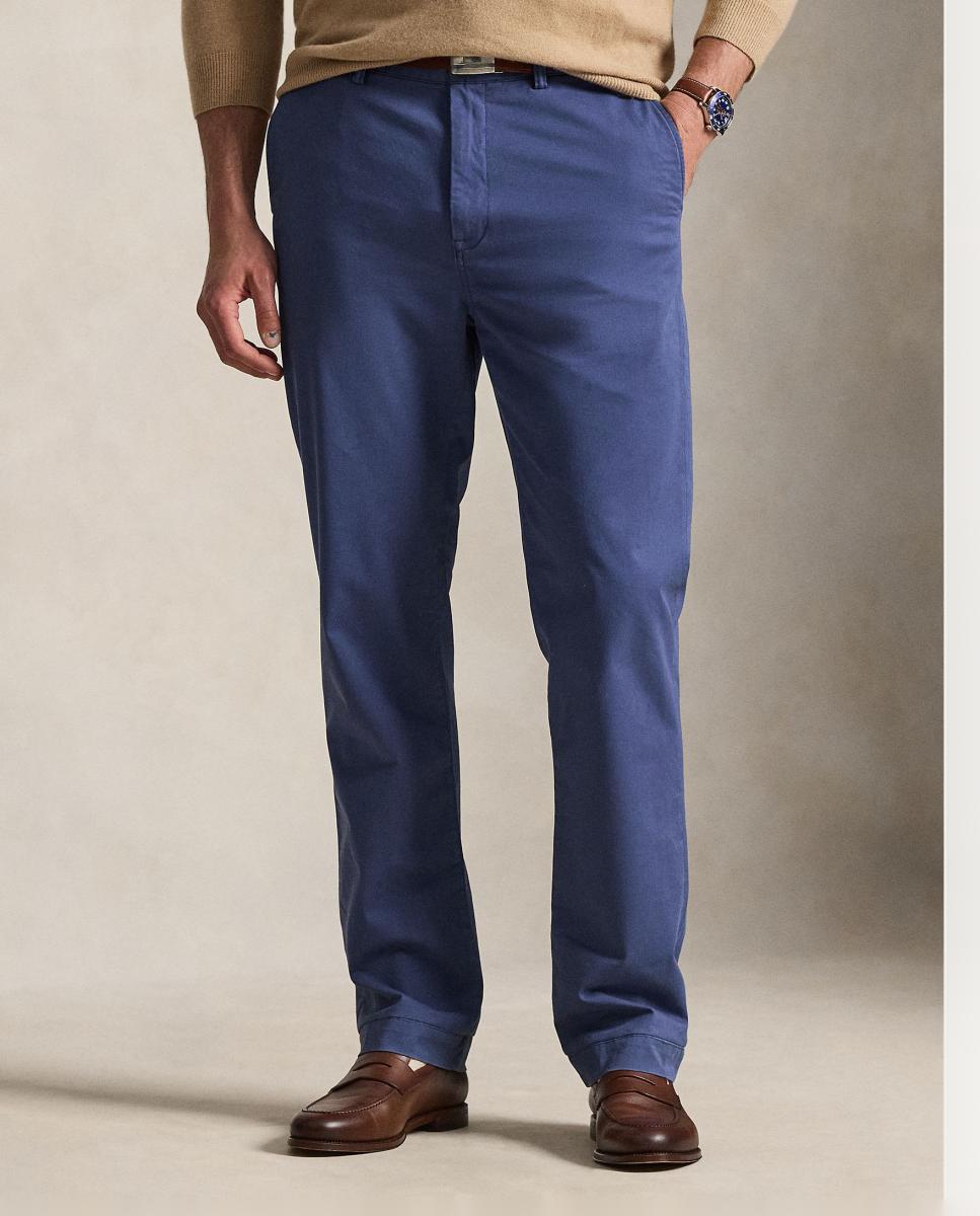 Calças Chino Bedford Classic Fit Tamanhos Grandes Azul-marinho-3