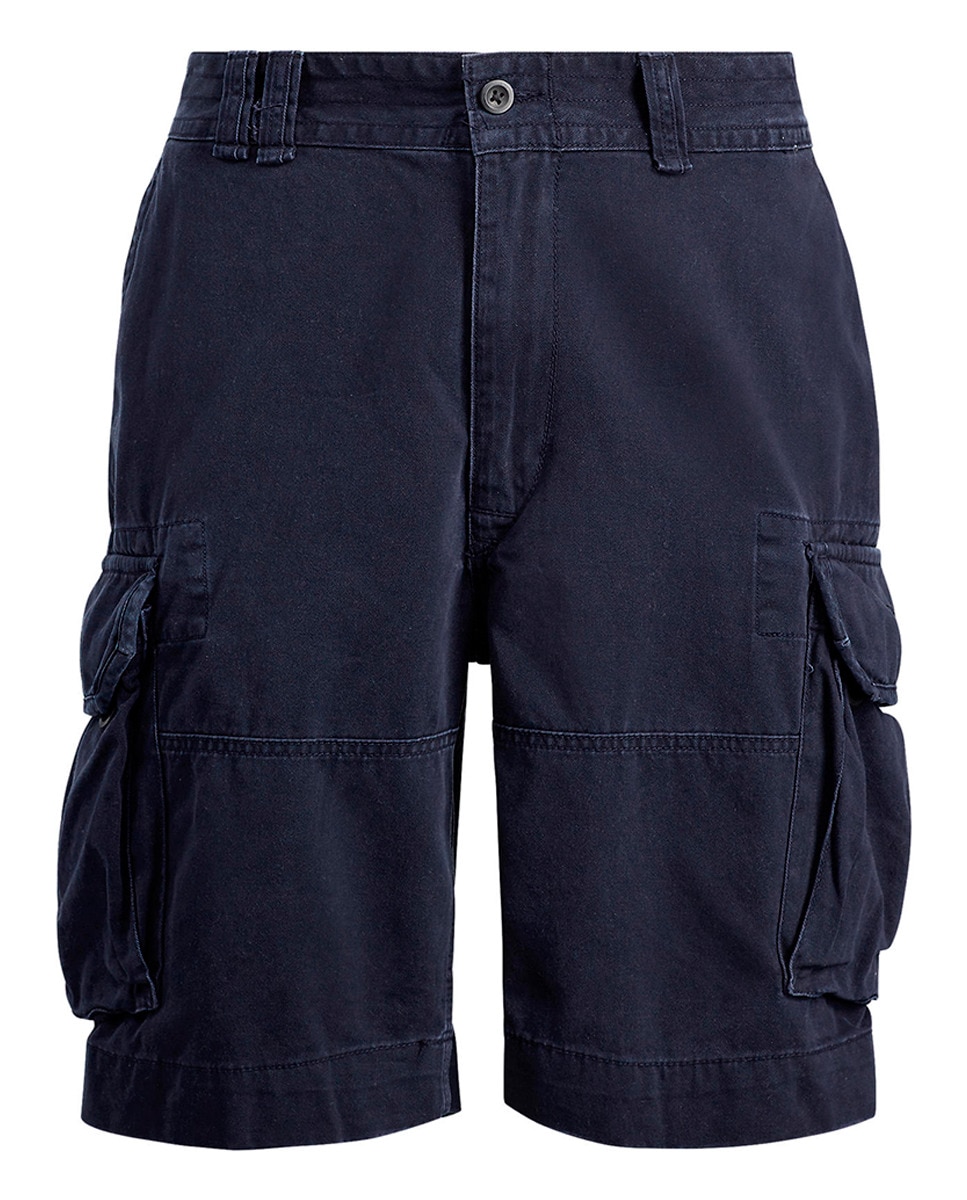 Pantalón cargo corto de hombre en tejido sarga tallas grandes - Polo Ralph Lauren - Azul marino Azul marino-5