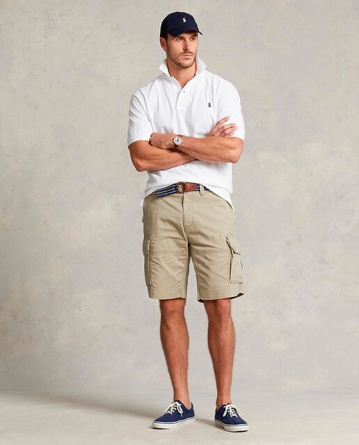 Imagen 0 de Pantalón corto de hombre estilo cargo de algodón tallas grandes