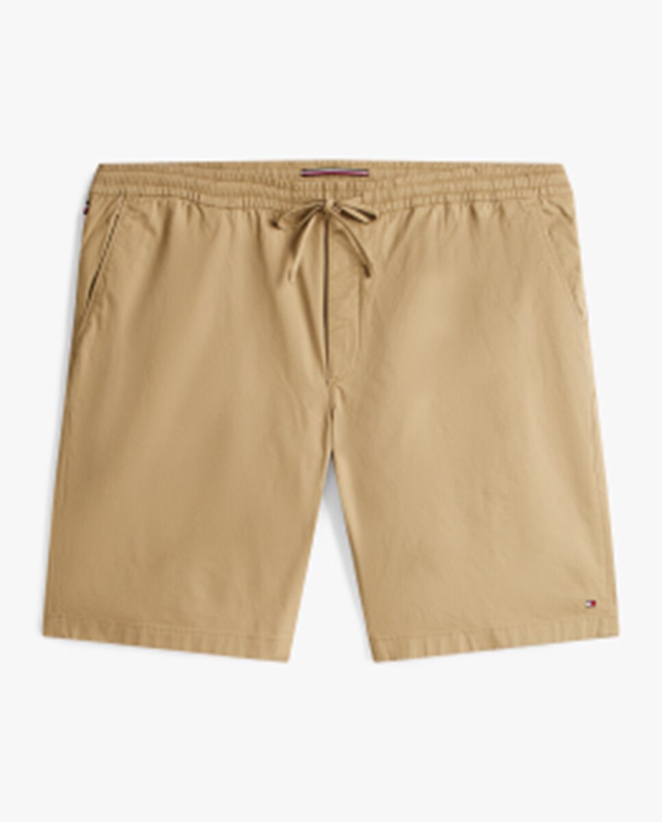 Bermudas Lisas com Detalhes da Marca Tamanhos Grandes Camel-5