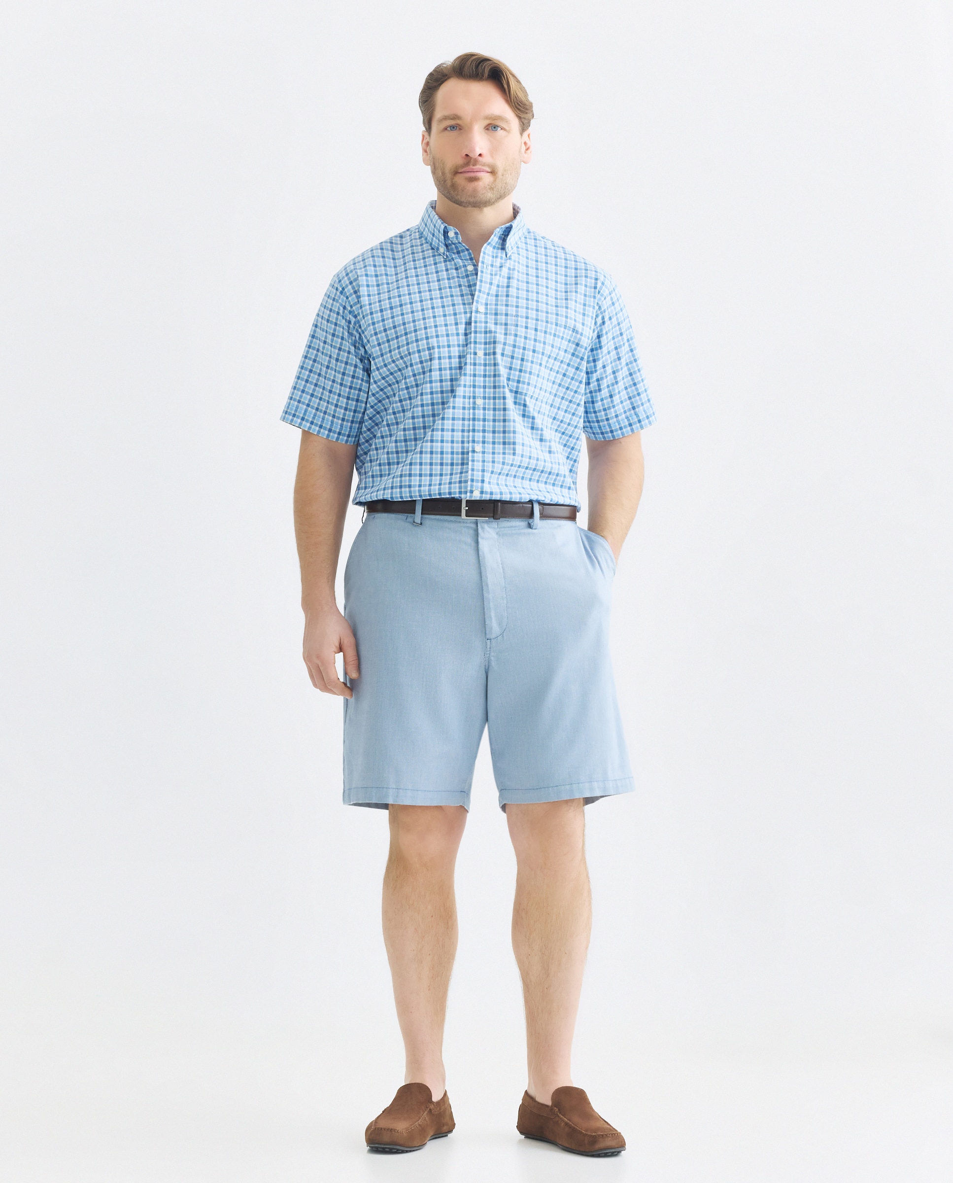 Bermudas Tamanhos Grandes Azul-1