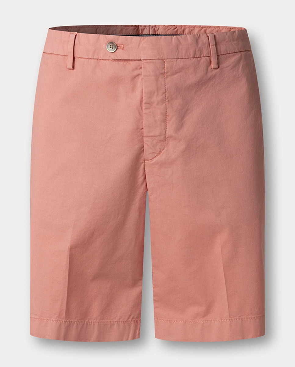 Bermudas em Tecido Ultraligeiro Tamanhos Grandes Rosa-1
