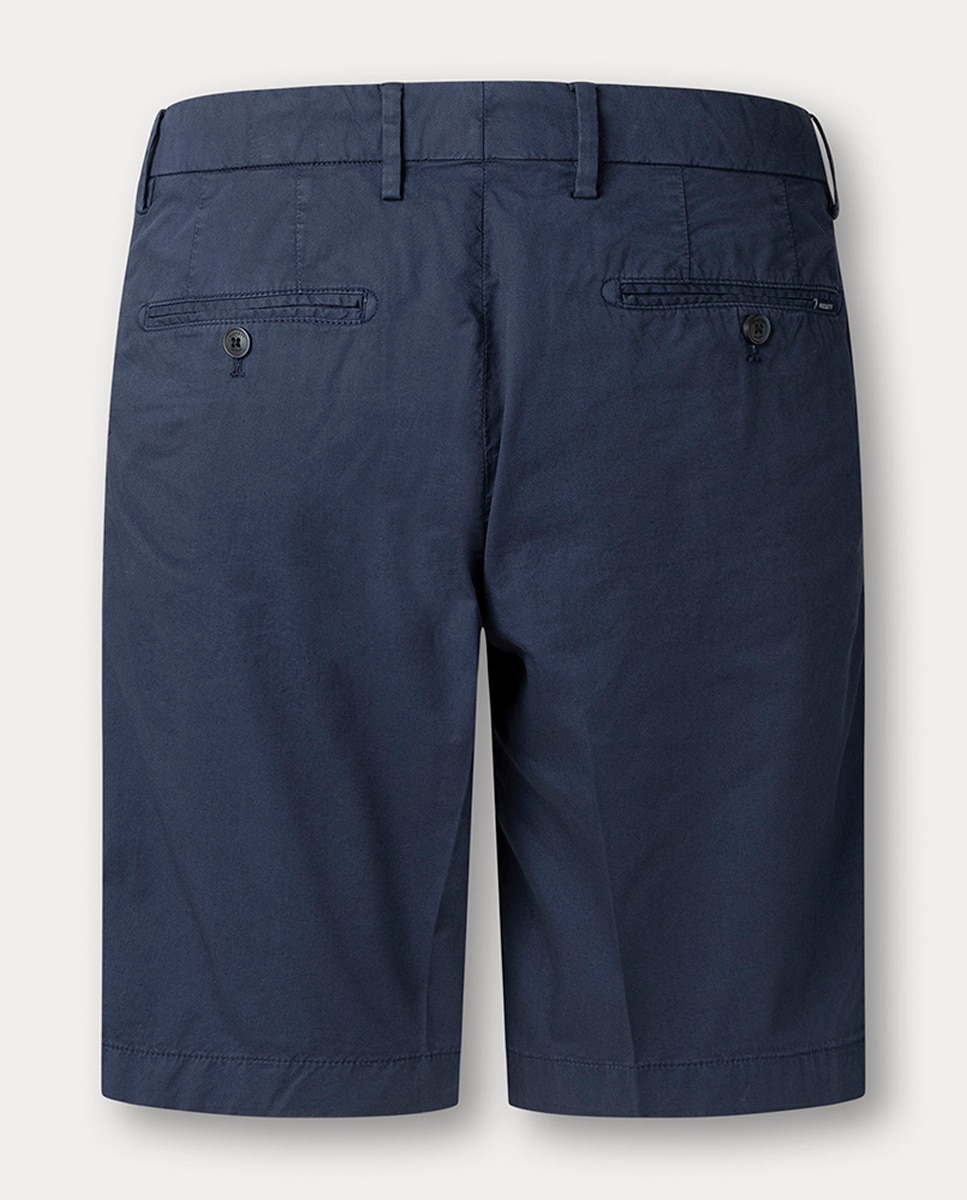 Bermudas em Tecido Ultraligeiro Tamanhos Grandes Azul-marinho-2