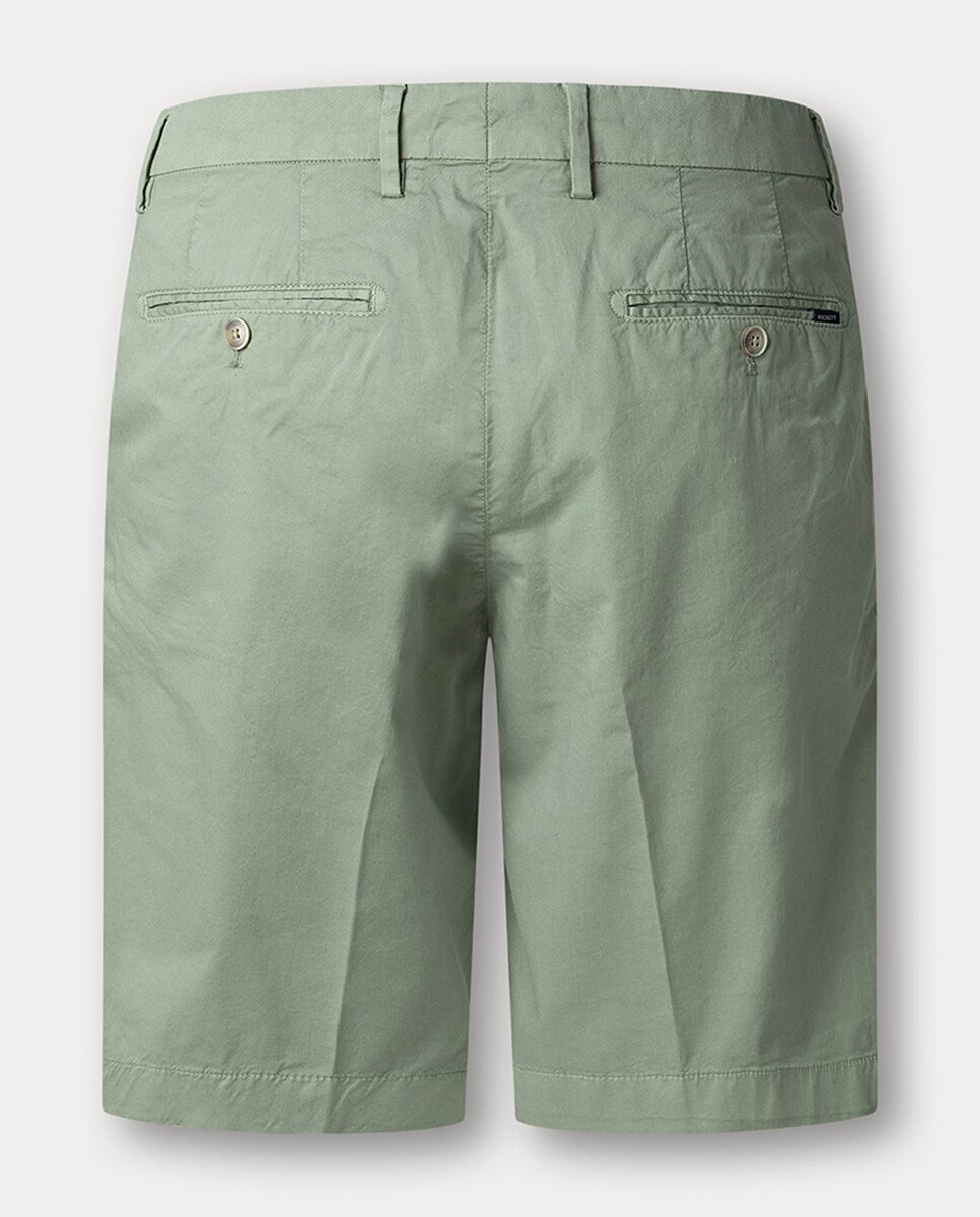Bermudas em Tecido Ultraligeiro Tamanhos Grandes Verde-2