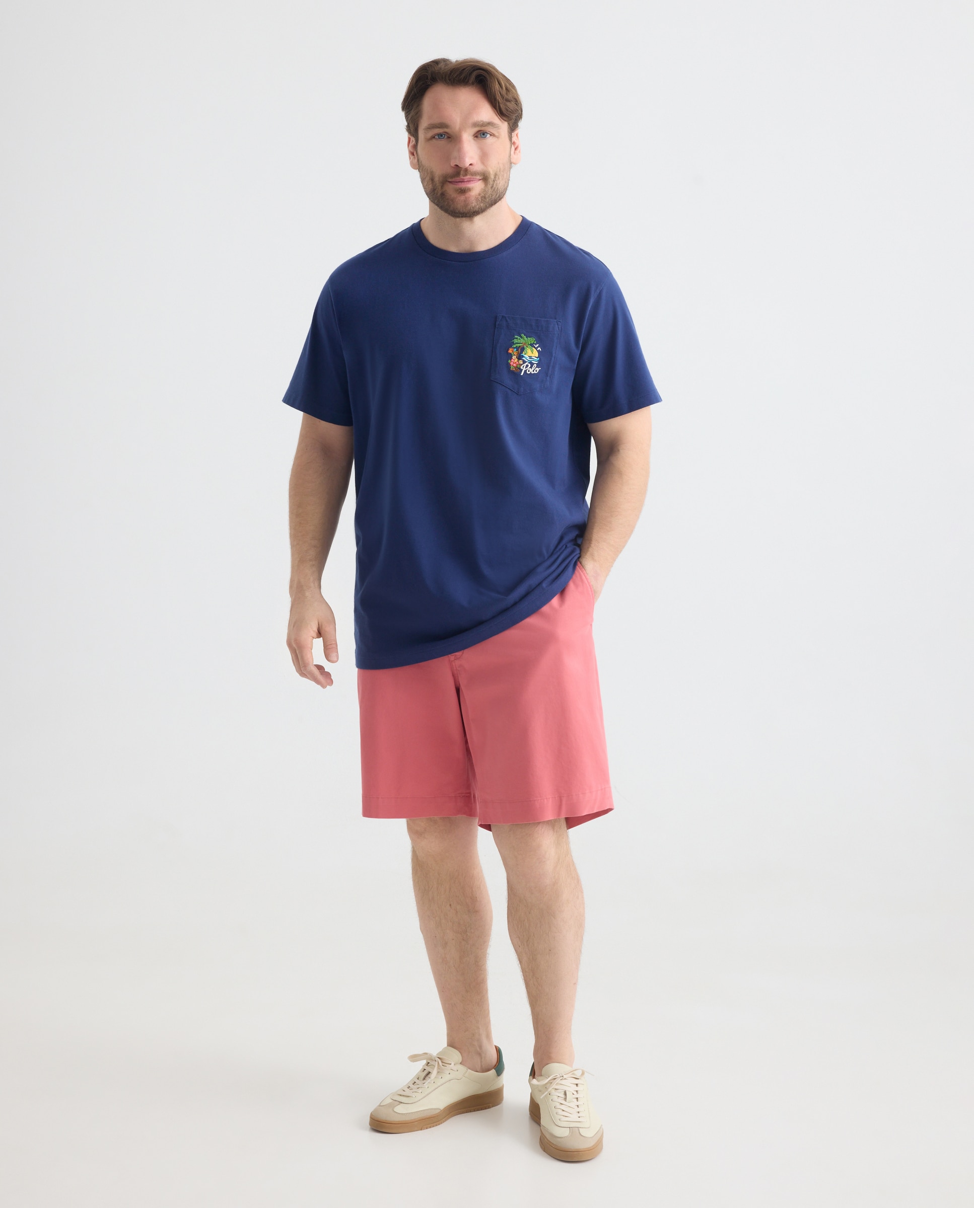Polo Ralph Lauren - Pantalón corto de hombre tipo chino elástico tallas grandes.
