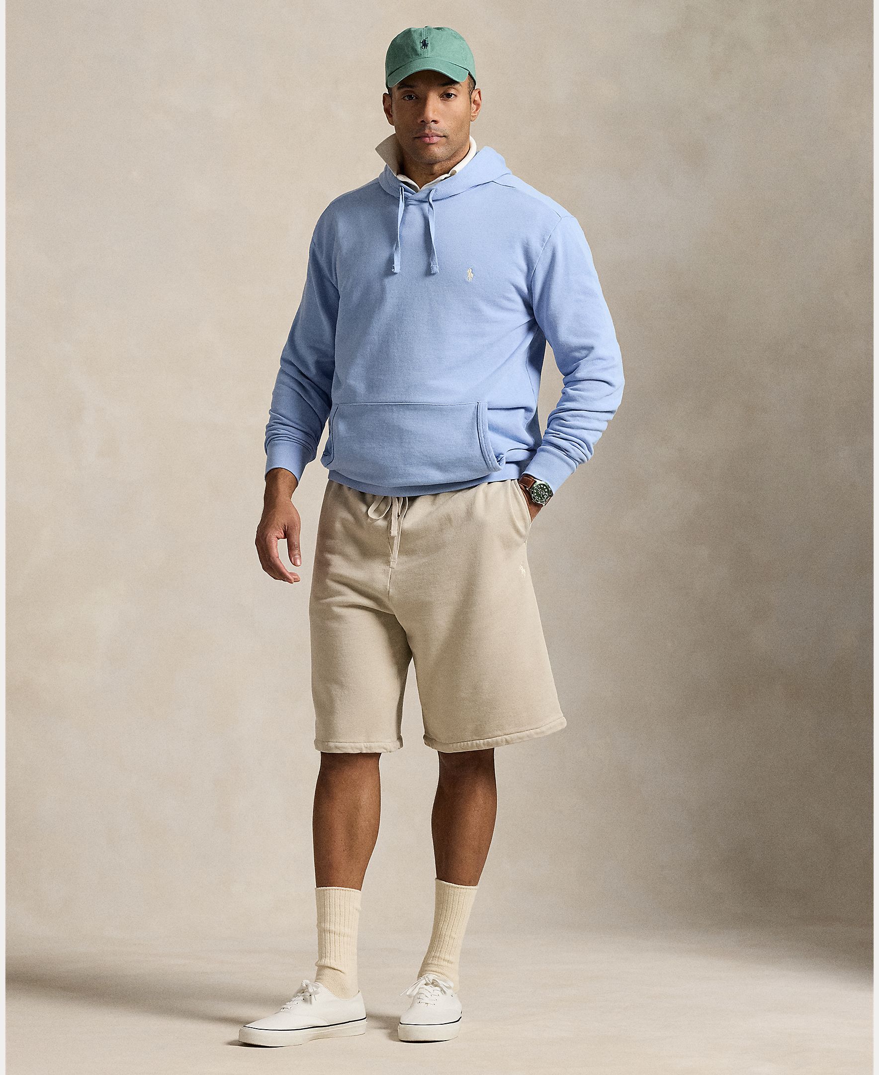 Polo Ralph Lauren - Pantalón corto de hombre de felpa de rizo tallas grandes.
