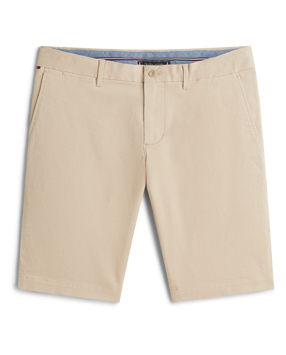 Bermudas de Sarja Denton Tamanhos Grandes Bege-1