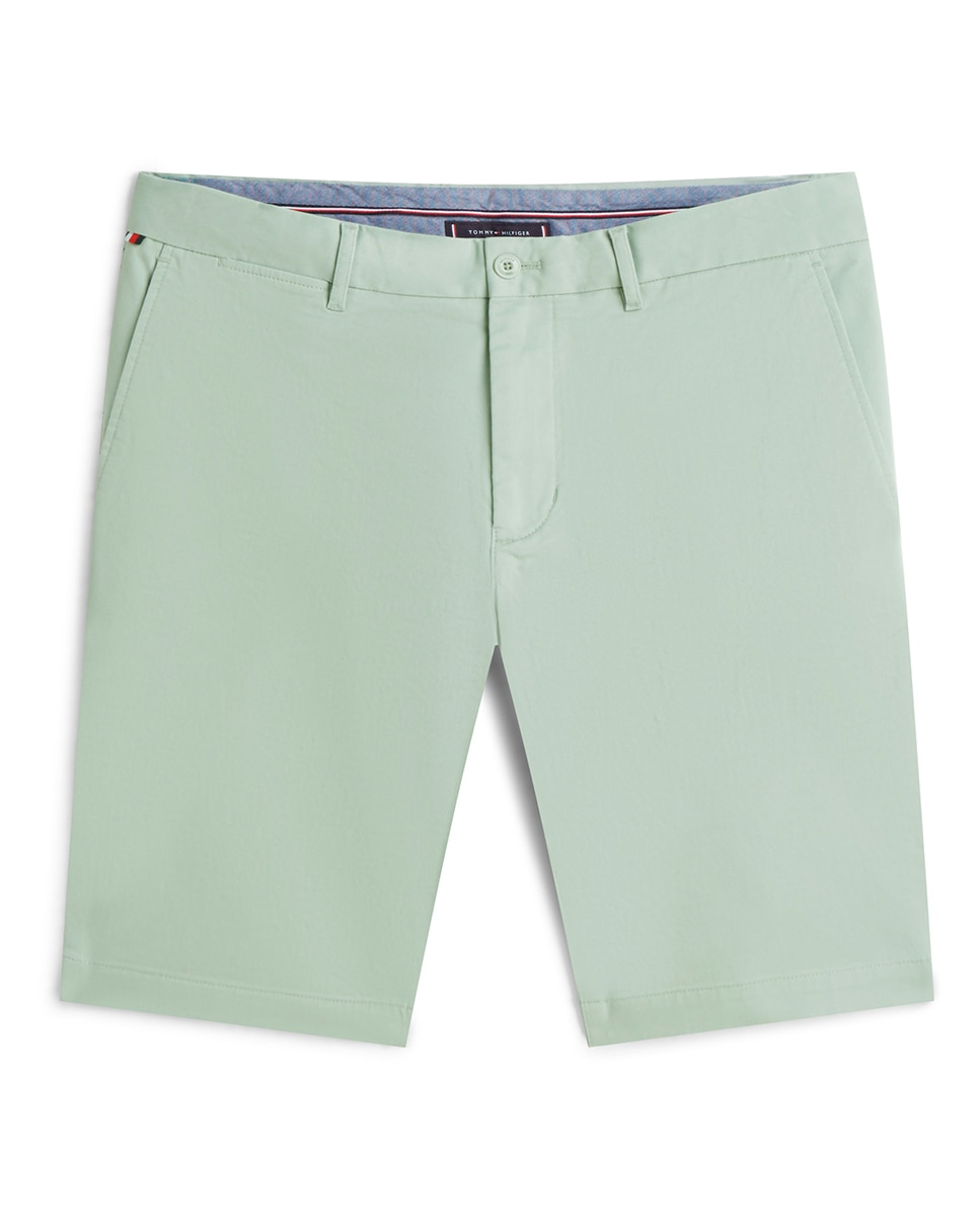 Bermudas de Sarja Denton Tamanhos Grandes Verde-1