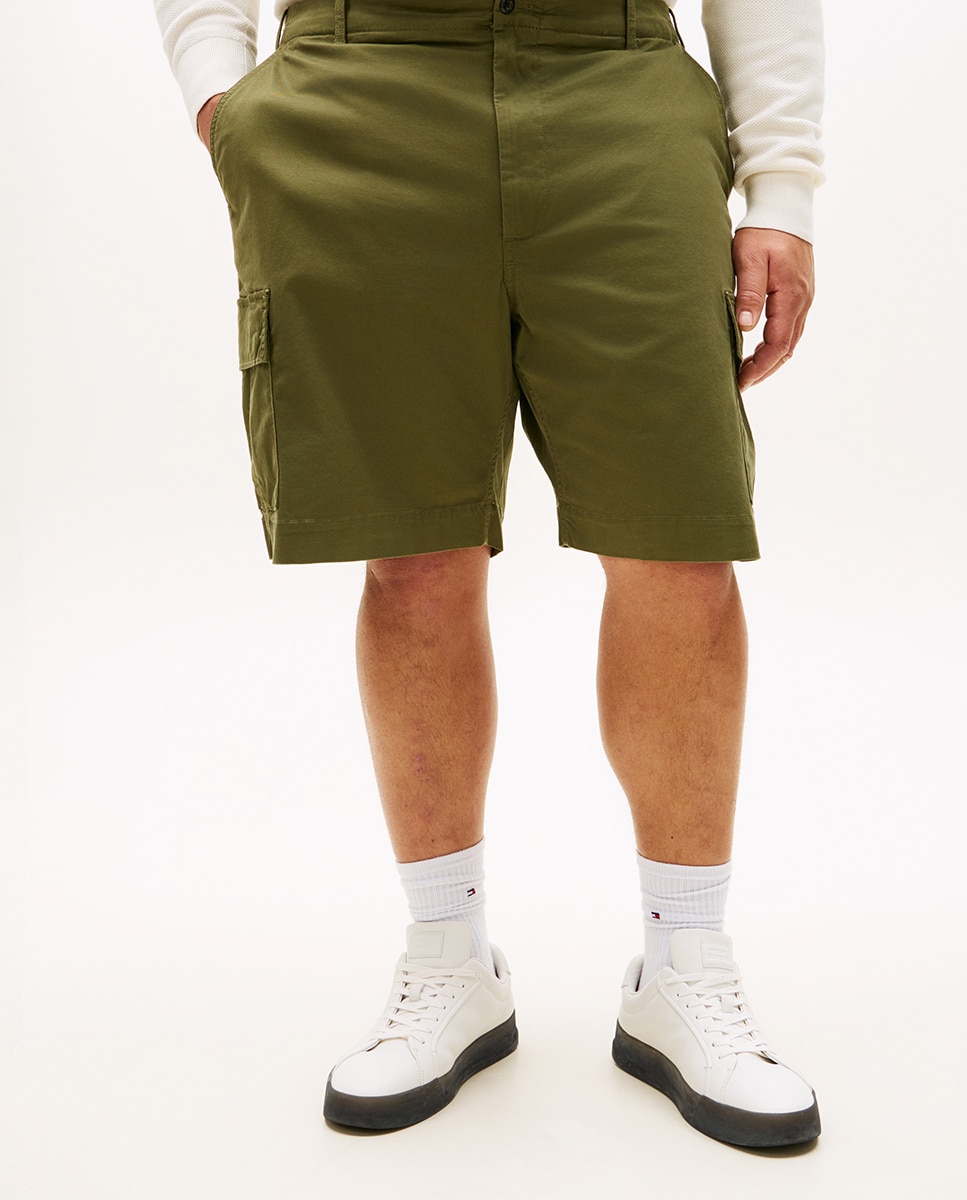 Bermudas Cargo River Tamanhos Grandes Verde-militar-2