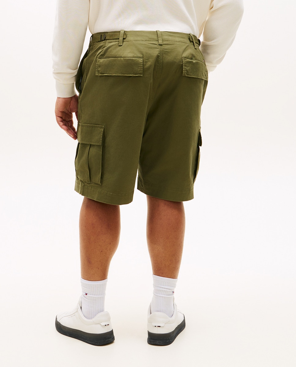 Bermudas Cargo River Tamanhos Grandes Verde-militar-3