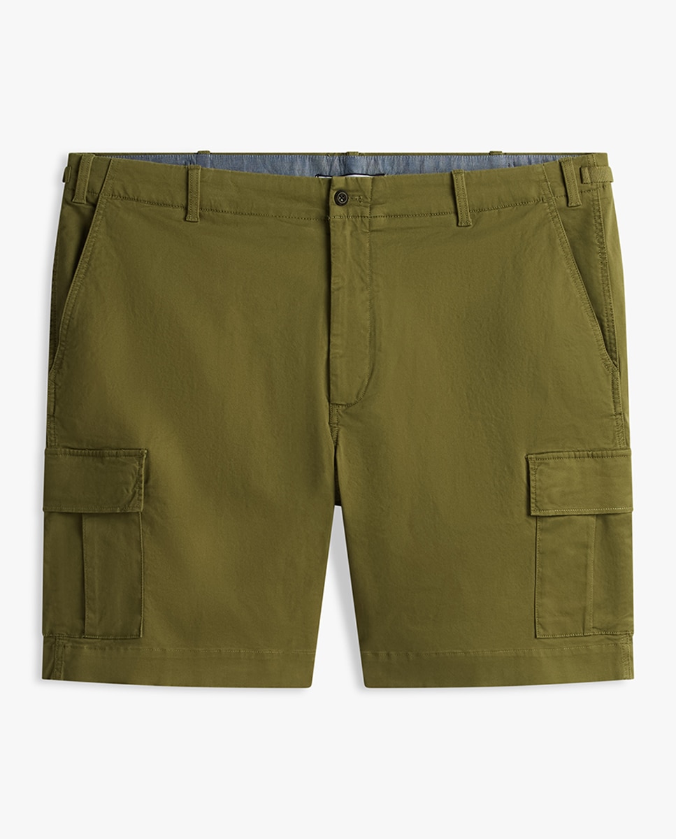 Bermudas Cargo River Tamanhos Grandes Verde-militar-5