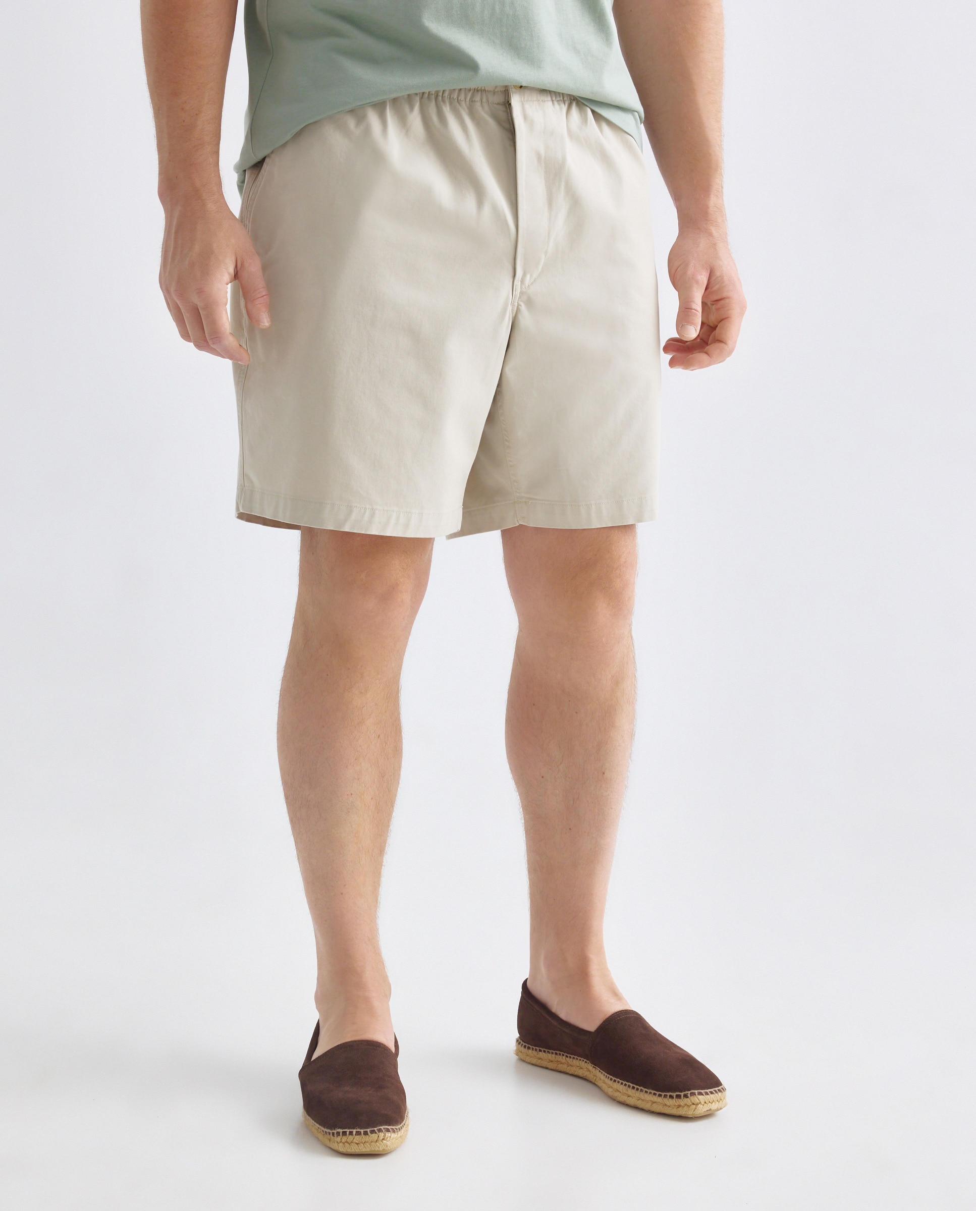 Bermudas de homem Polo Ralph Lauren lisas azuis tamanhos grandes Noz-2