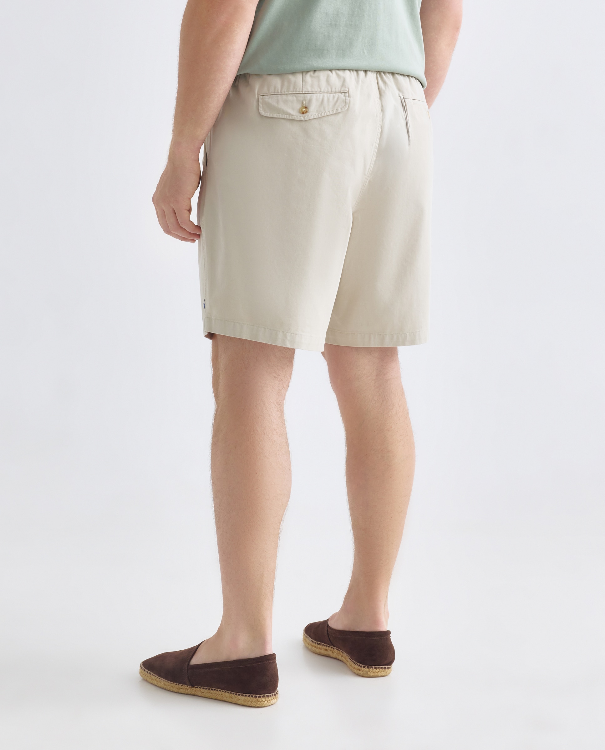 Bermudas de homem Polo Ralph Lauren lisas azuis tamanhos grandes Noz-3