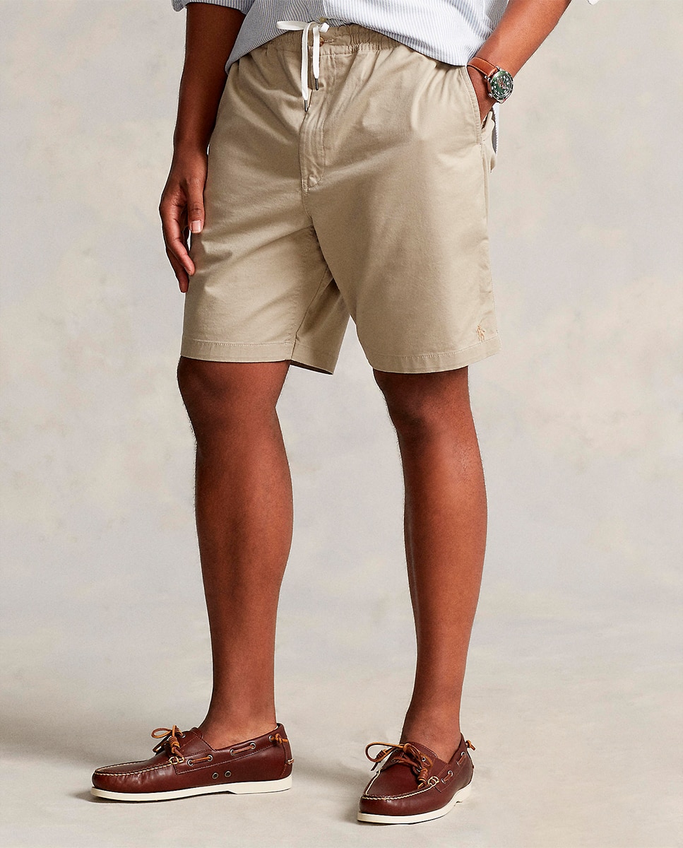 Bermudas de homem Polo Ralph Lauren lisas azuis tamanhos grandes Bege-3