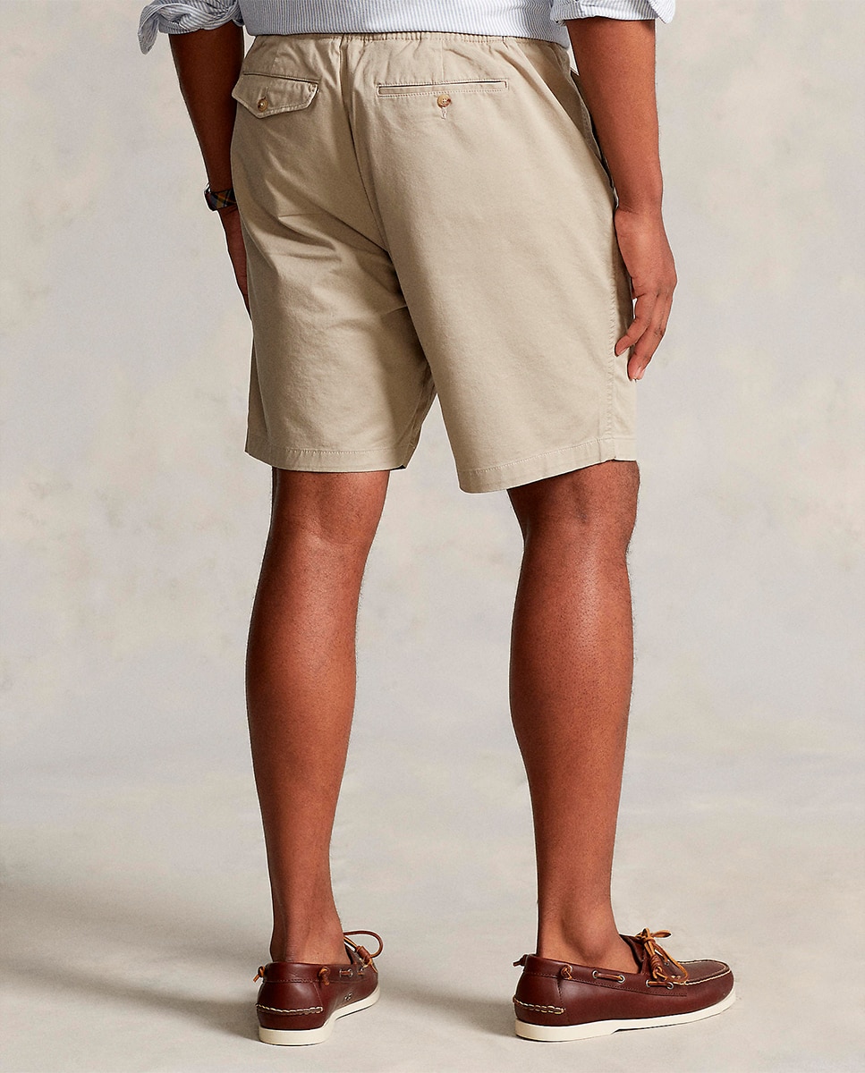 Bermudas de homem Polo Ralph Lauren lisas azuis tamanhos grandes Bege-4