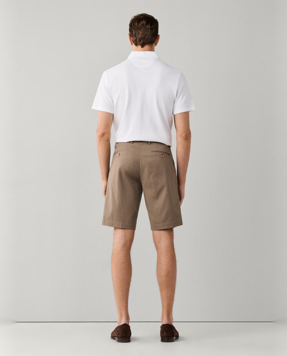 Bermudas Texturizadas Tamanhos Grandes Castanho-claro-2