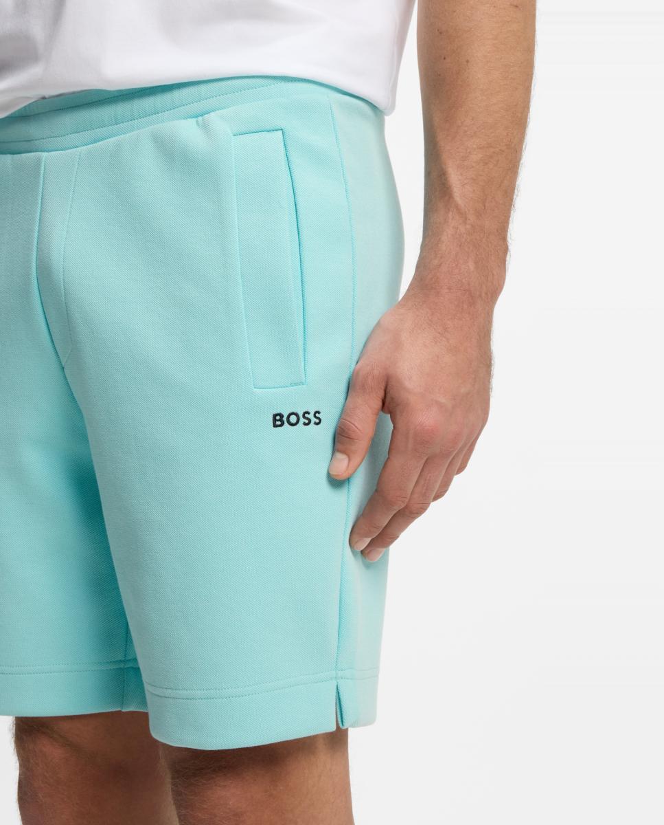 Pantalón corto de hombre tallas grandes. - Boss - Azul Azul-4