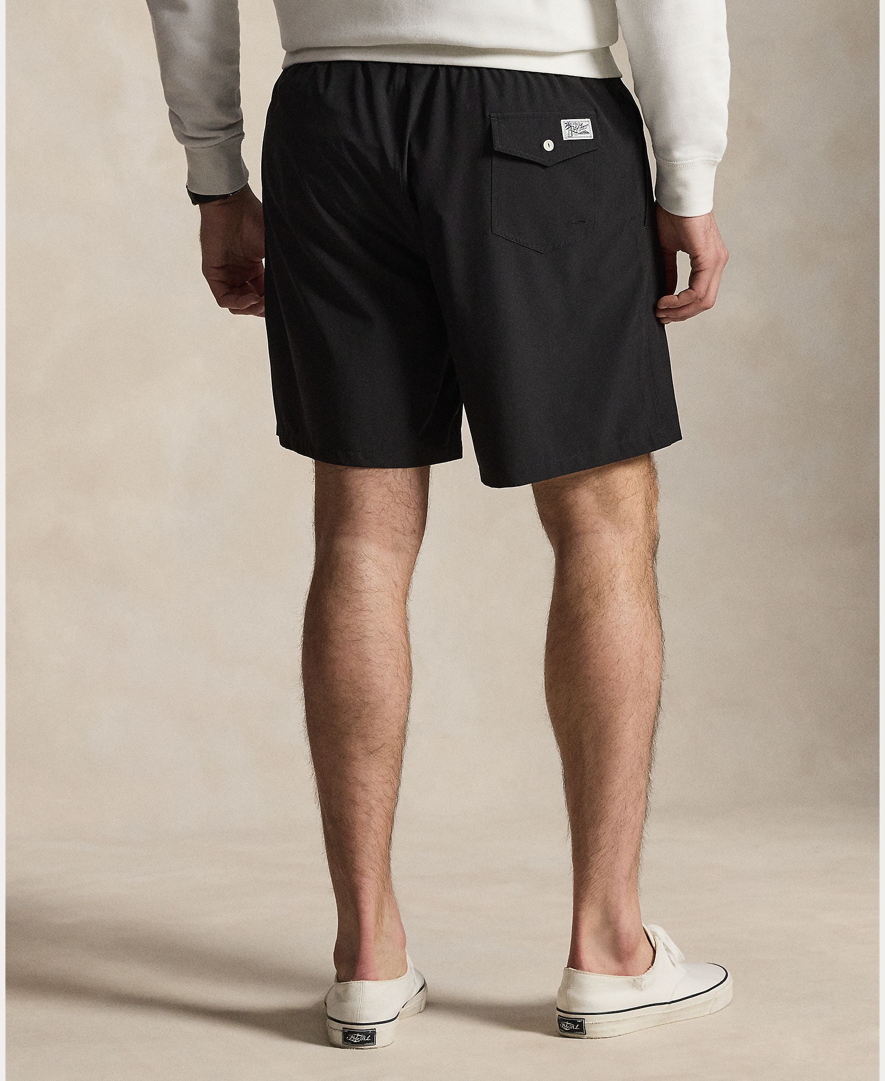 Bañador bermuda de hombre con cintura ajustable tallas grandes - Polo Ralph Lauren - Negro Negro-5