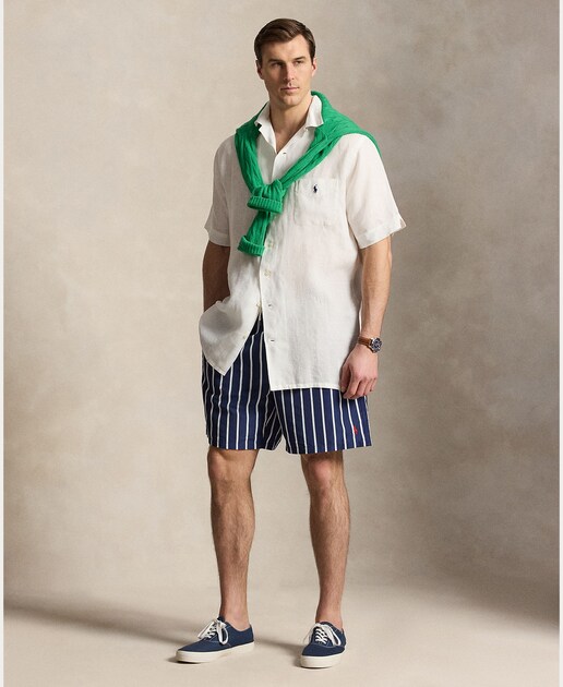 Imagem 0 de Calções de Banho Slim Fit com Cintura Elástica