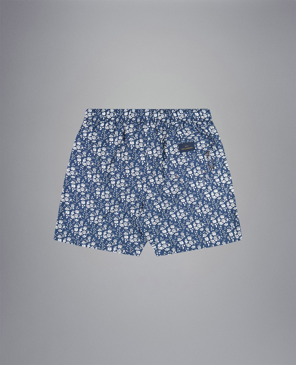 Calções de Banho com Estampado Portofino Azul-marinho-2