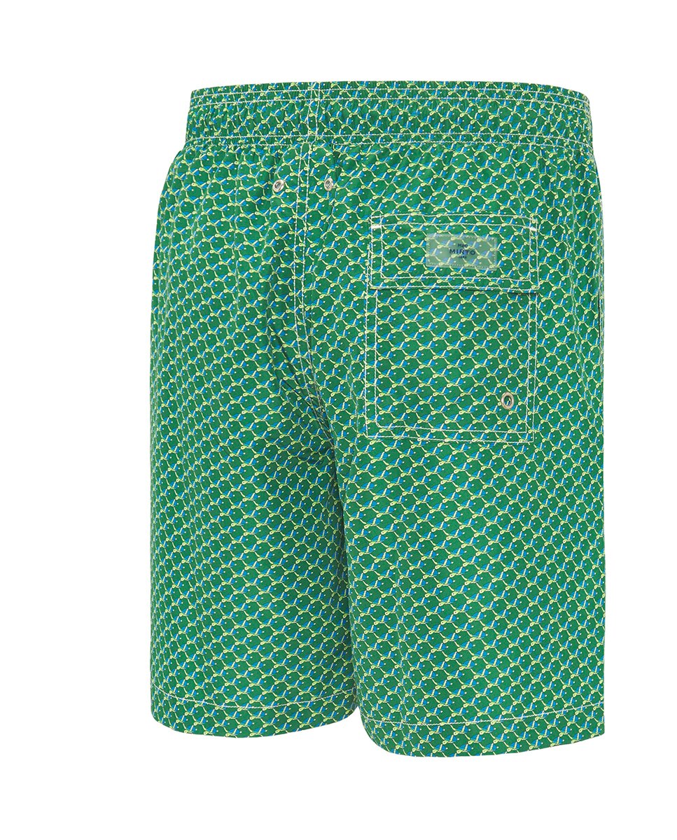 Calções de Banho com Estampado de Tartarugas Tamanhos Grandes Verde-5