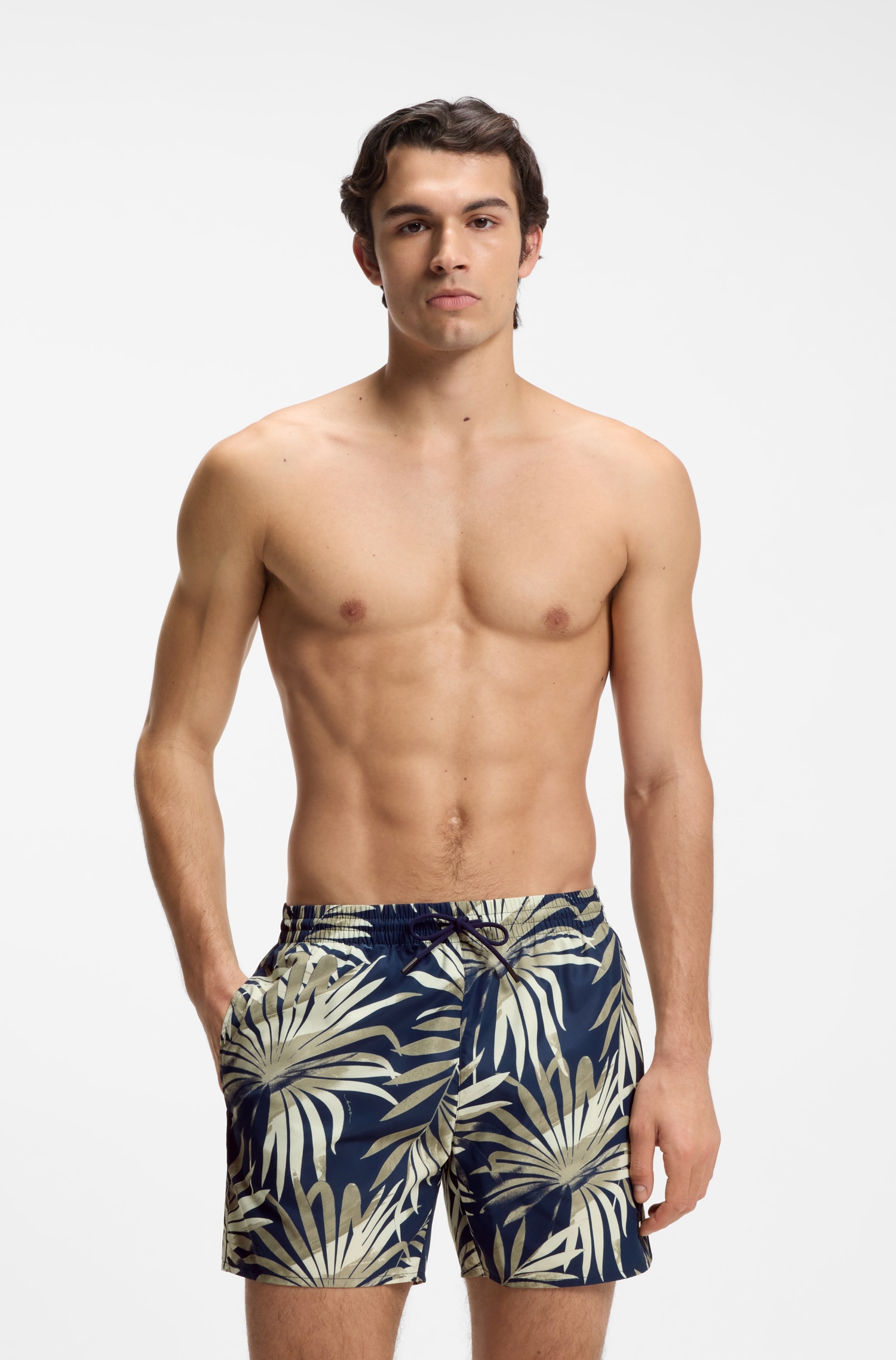 Imagem 0 de Calções de Banho com Estampado Floral Tamanhos Grandes