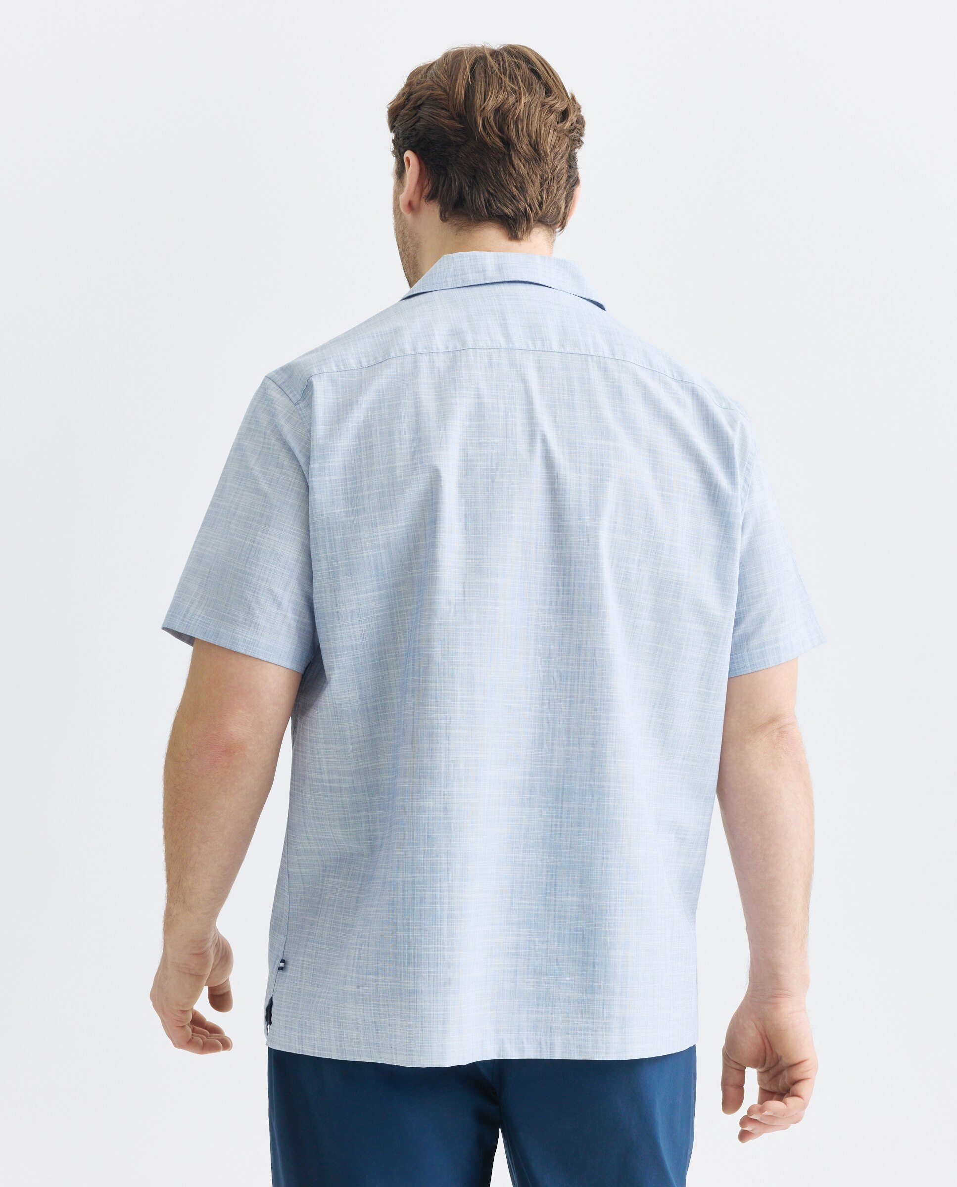 Camisa Non Iron Tamanhos Grandes Azul-marinho-3