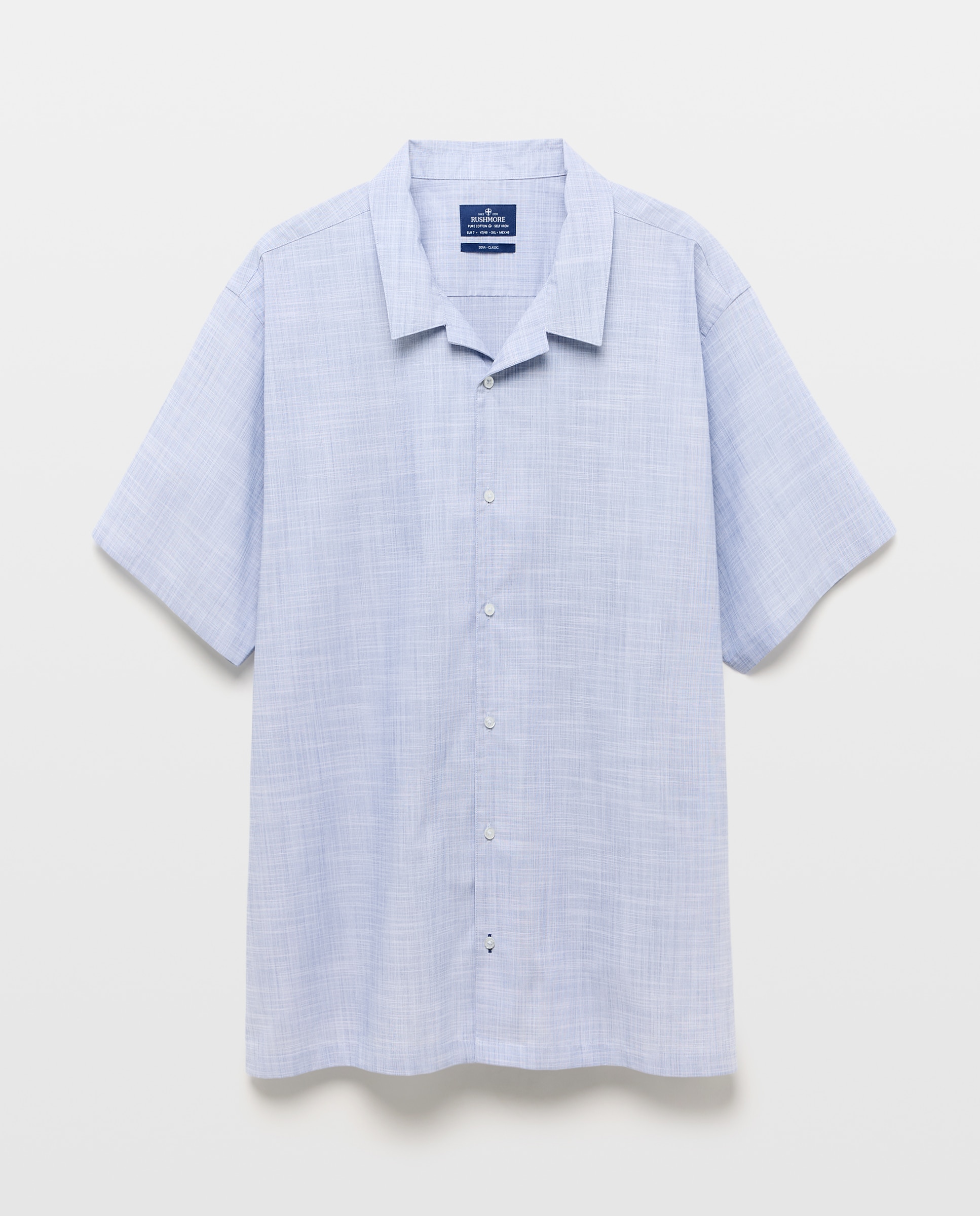 Camisa Non Iron Tamanhos Grandes Azul-marinho-4