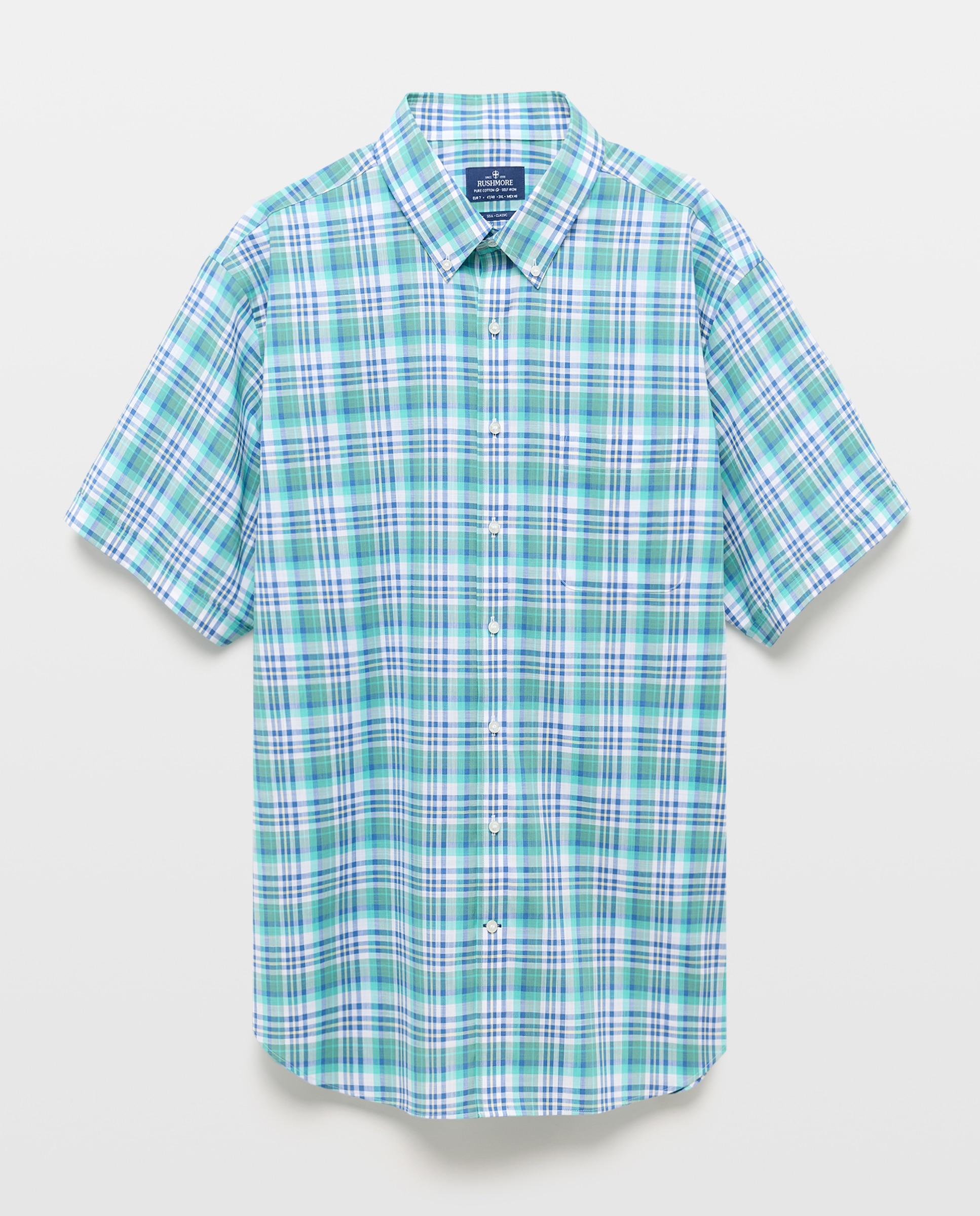 Camisa Non Iron Tamanhos Grandes Verde-4
