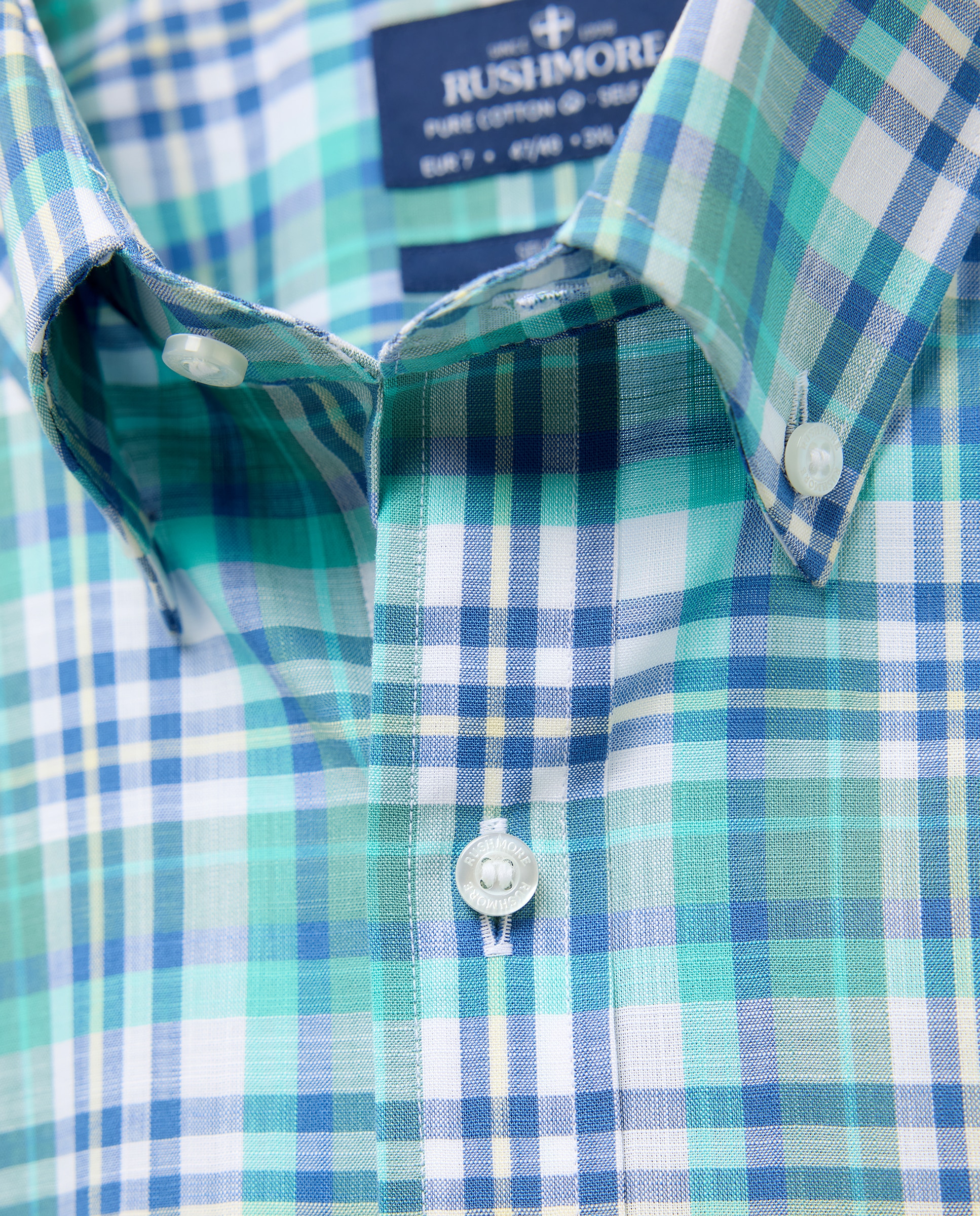 Camisa Non Iron Tamanhos Grandes Verde-5