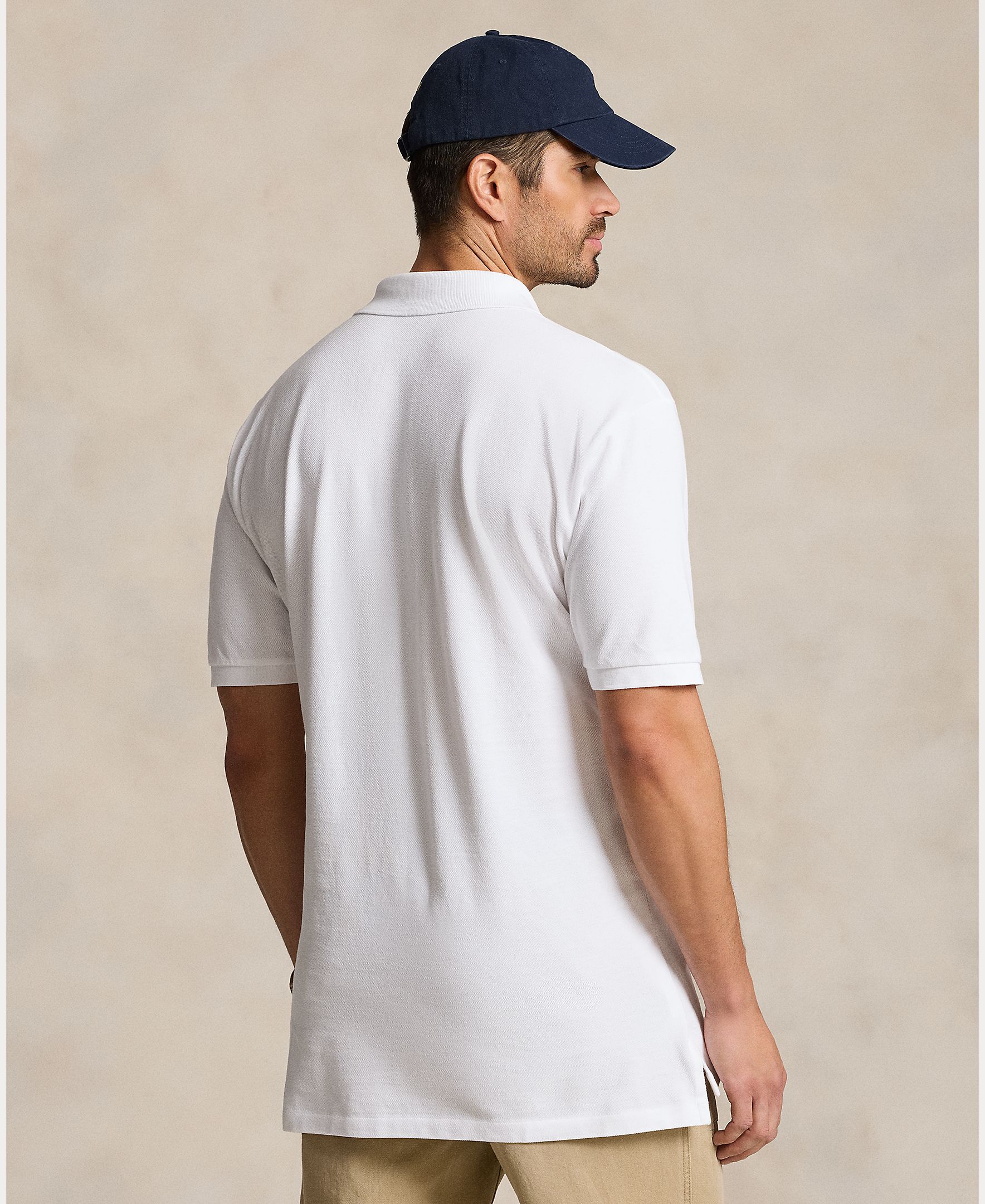 Polo Regular Fit de Algodão Tamanhos Grandes Branco-3
