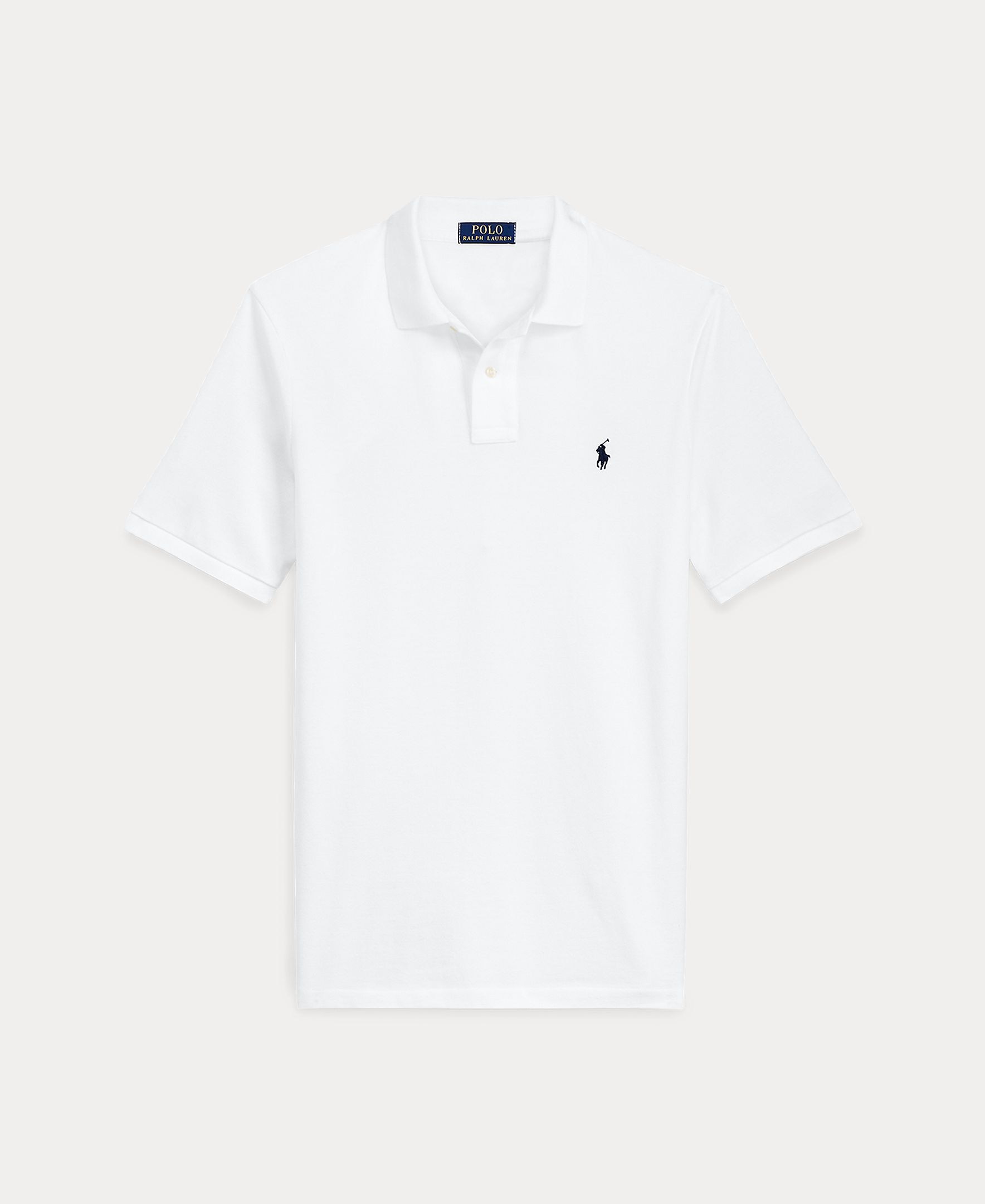 Polo Regular Fit de Algodão Tamanhos Grandes Branco-5