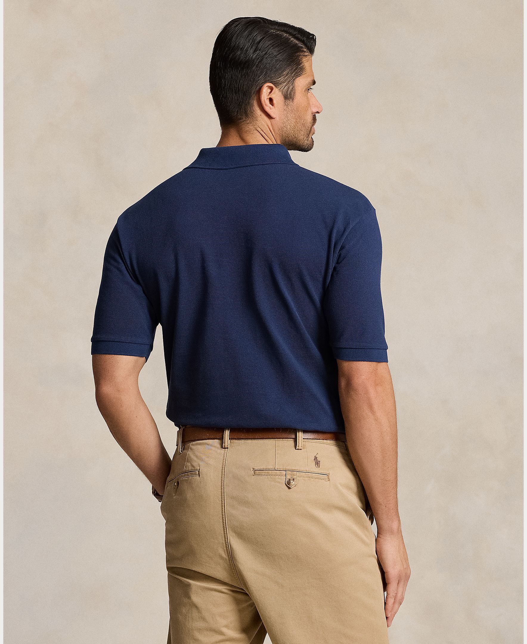 Polo de Piqué Custom Azul-marinho-3