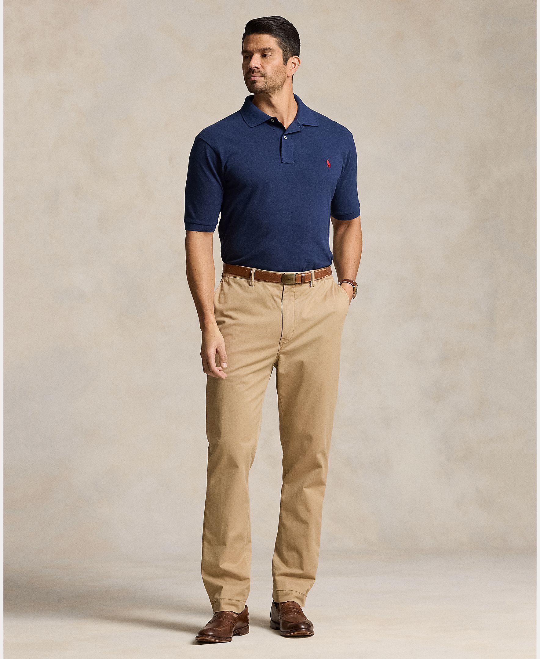 Polo de Piqué Custom Azul-marinho-6