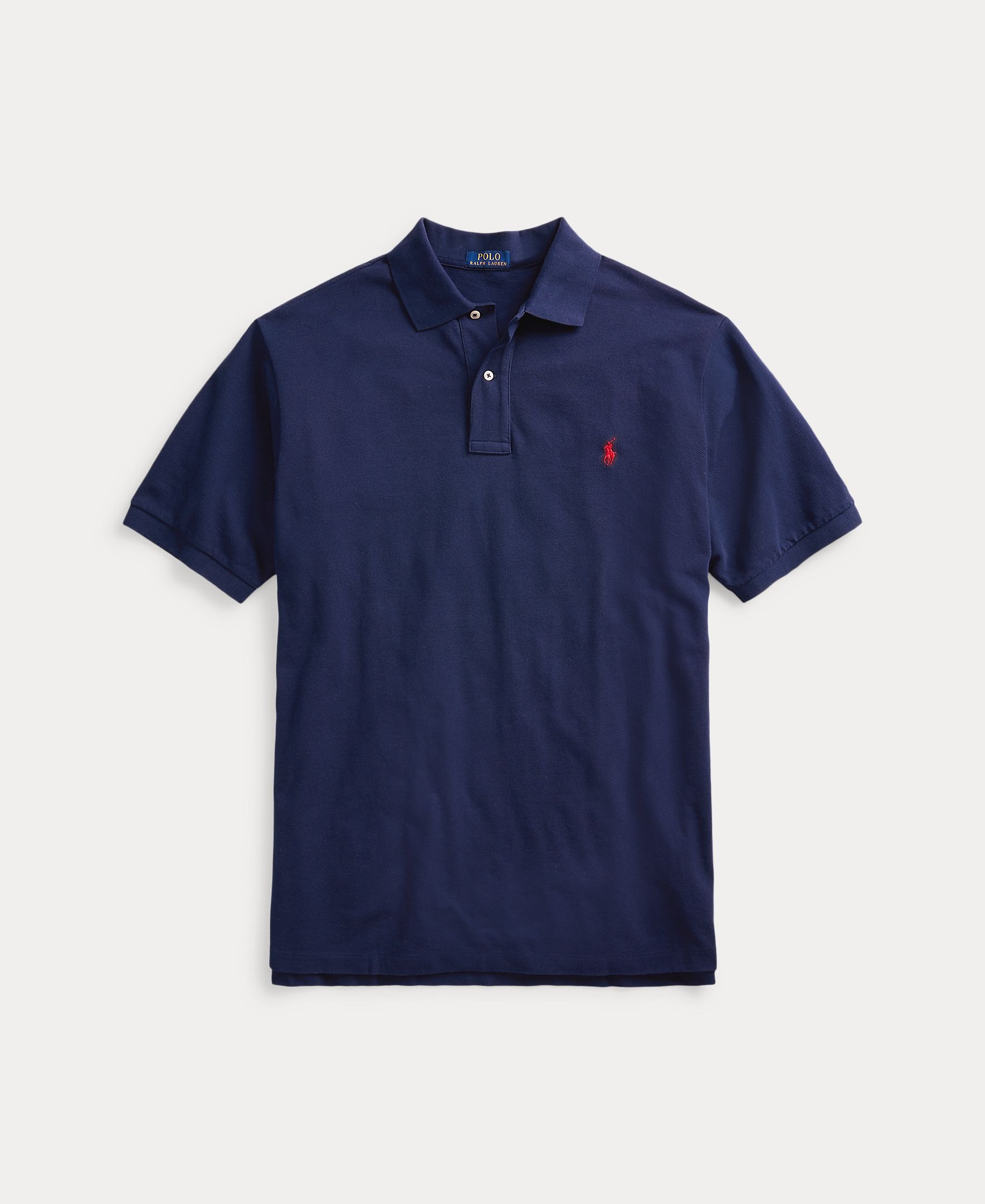 Polo de Piqué Custom Azul-marinho-5