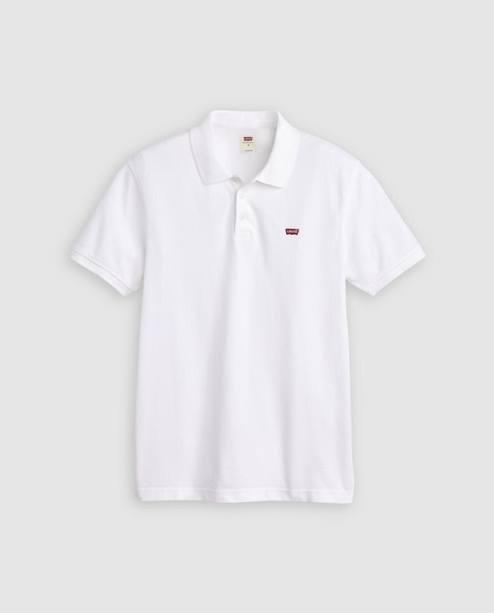 Polo Clássico com Manga Curta Tamanhos Grandes - Branco Branco-3