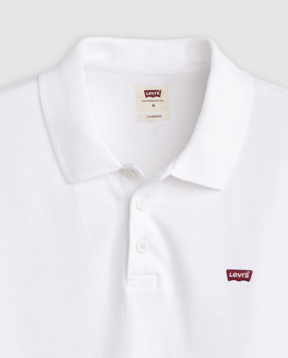 Polo Clássico com Manga Curta Tamanhos Grandes - Branco Branco-4