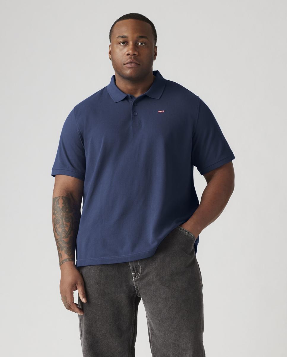 Imagen 0 de Polo de hombre classic azul marino de manga corta tallas grandes Azul marino