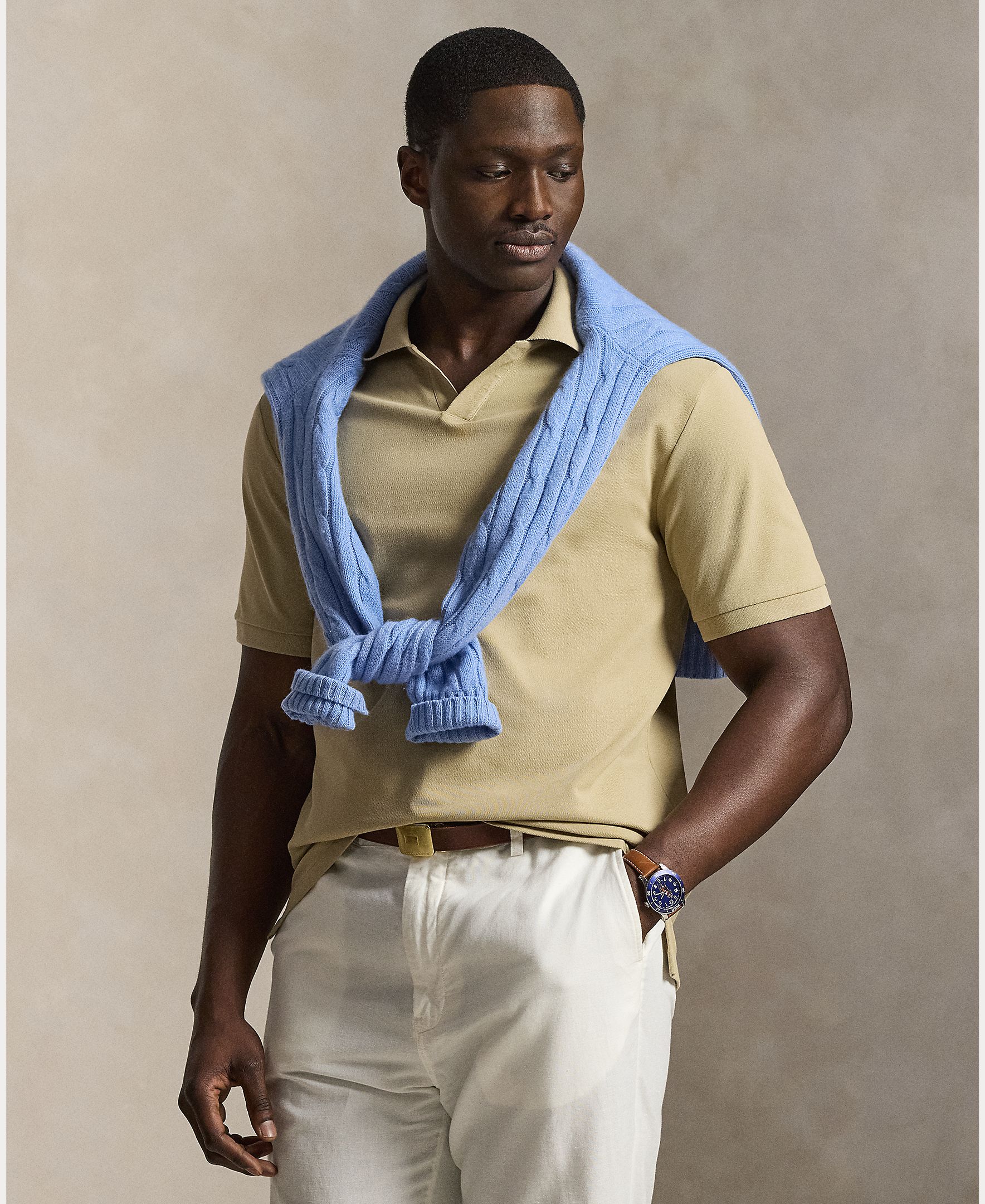Imagem 0 de Polo de Algodão Elástico Classic Fit Tamanhos Grandes
