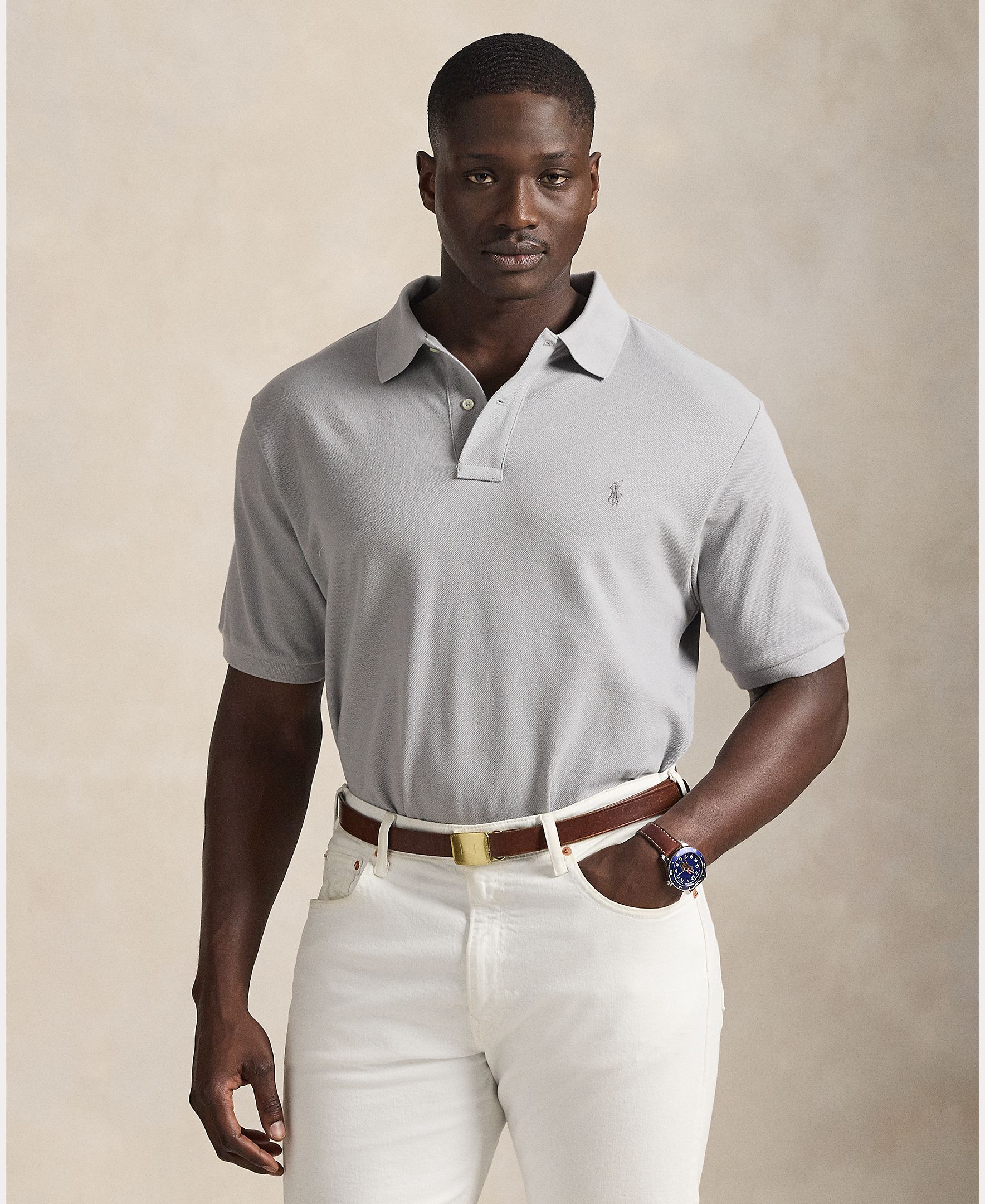 Imagem 0 de Polo de Piqué com Manga Curta Tamanhos Grandes