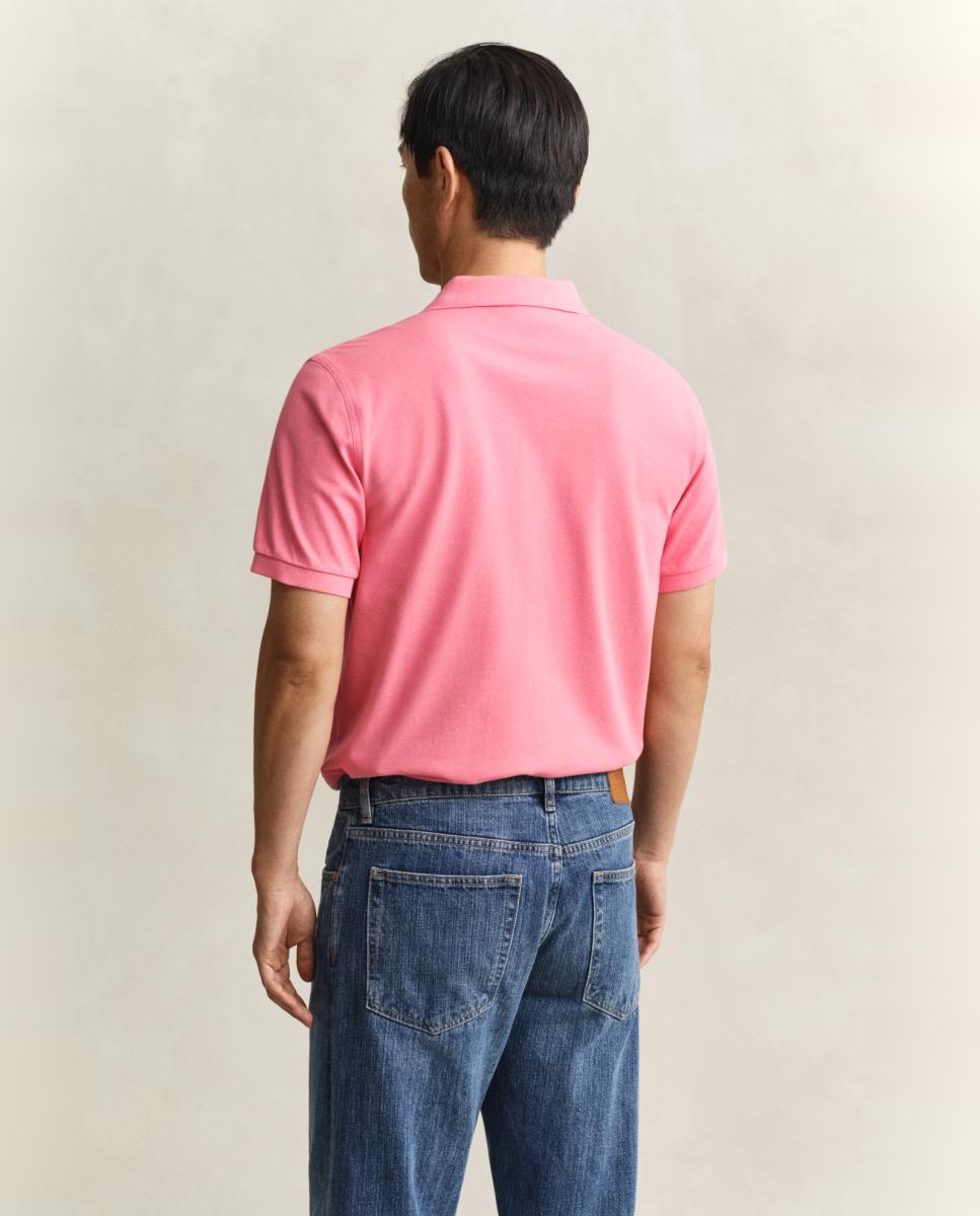 Polo Piqué Tamanhos Grandes Preppy Essentials Rosa-2