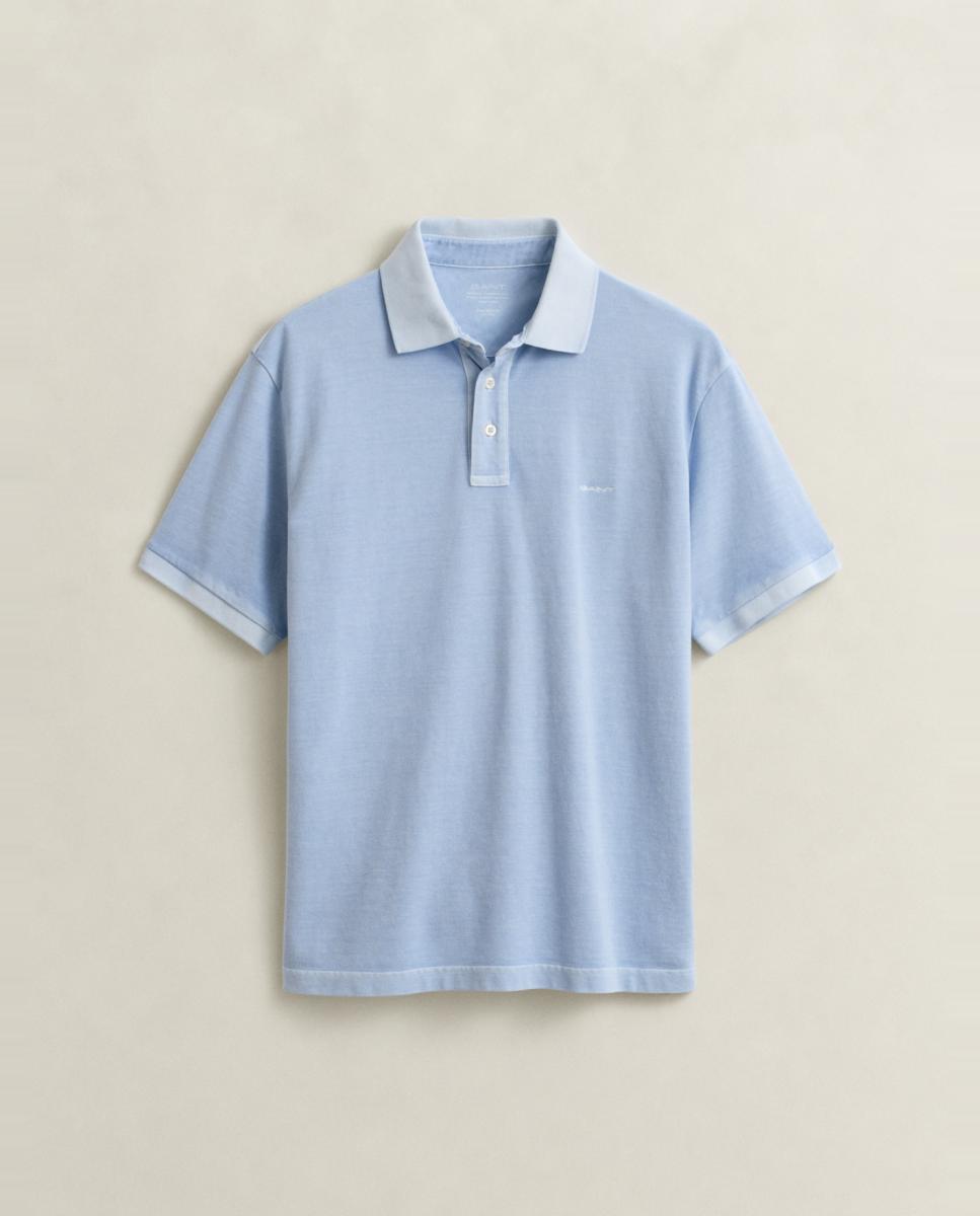 Polo Regular Fit Tamanhos Grandes com Manga Curta Azul-4