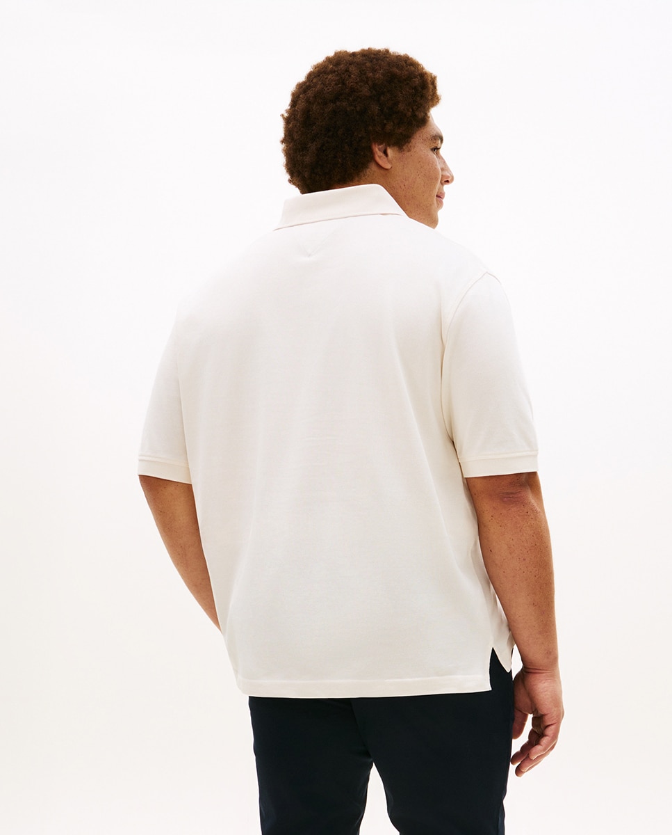 Polo Liso de Manga Curta Tamanhos Grandes Cru-2