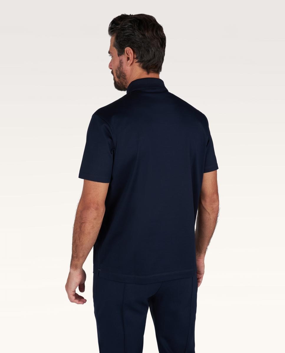 Polo Kompact-Technology com Meio Fecho de Correr Azul-marinho-2
